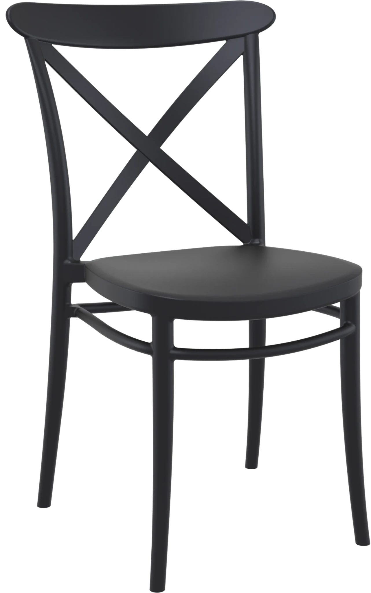 Siesta Cross Chair Black | Office Furniture Designs