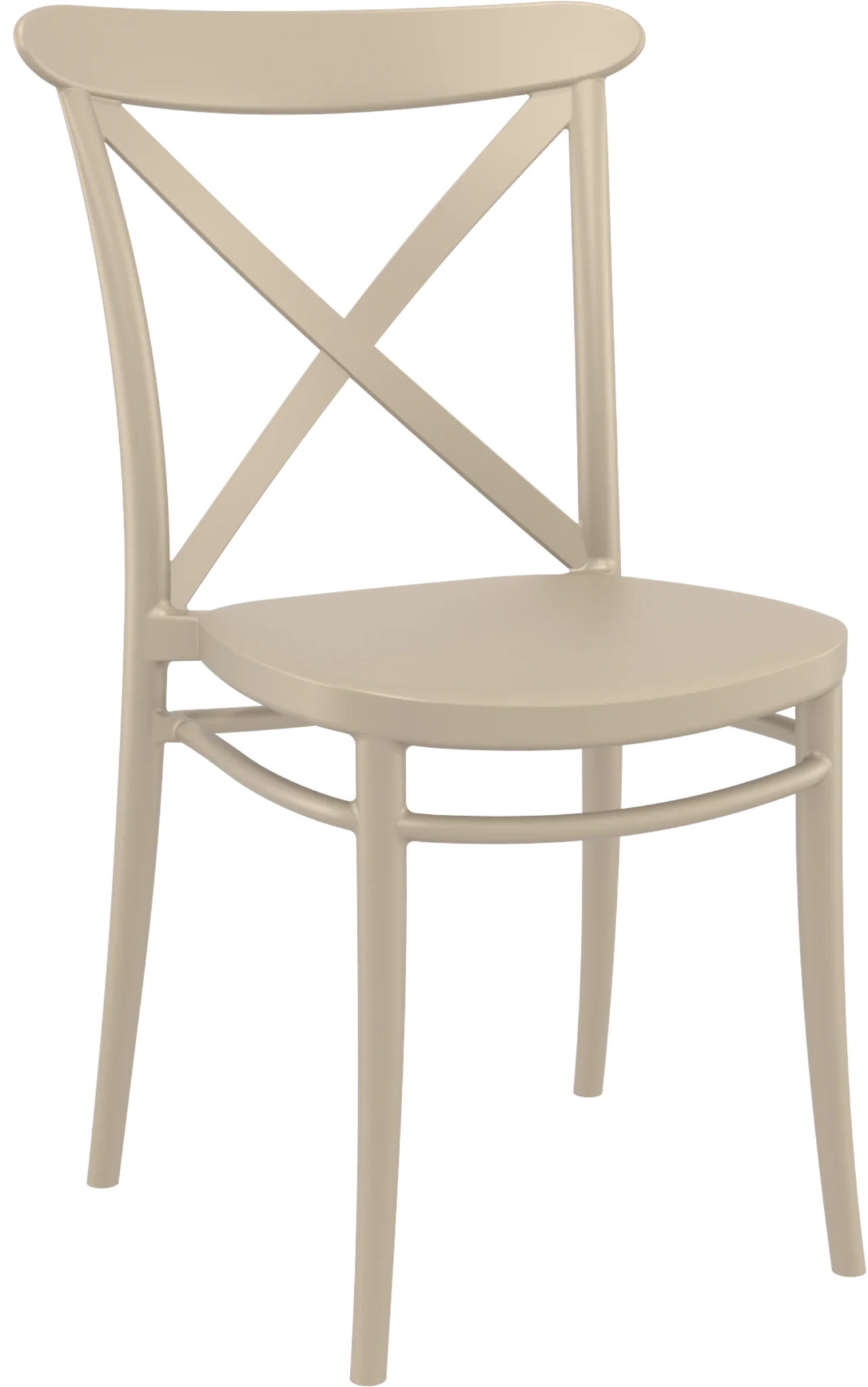 Siesta Cross Chair Taupe | Office Furniture Designs