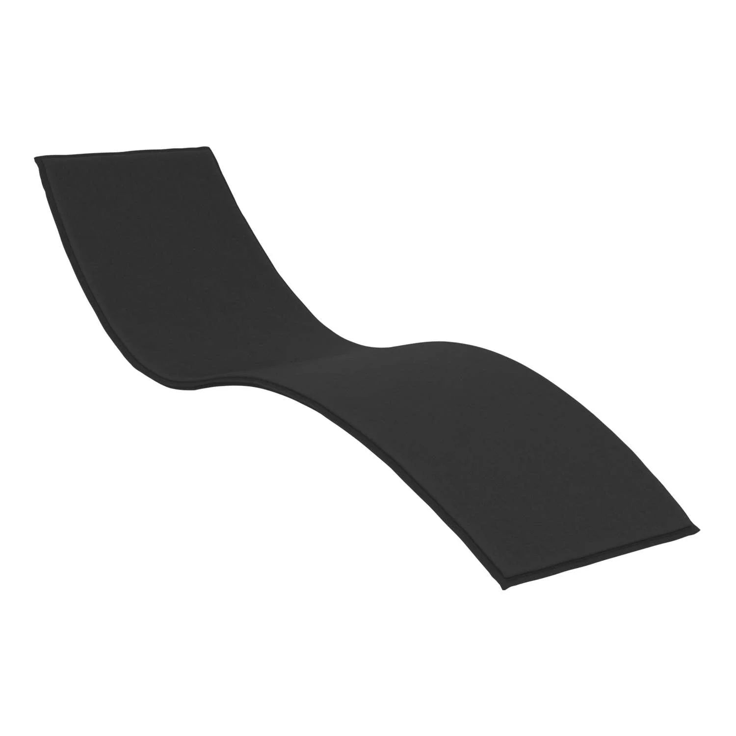 Siesta Cushion (for Slim Sunlounger) Black | Office Furniture Designs