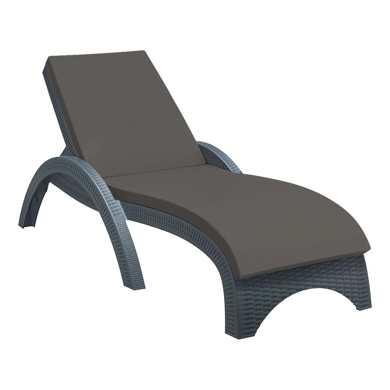 Siesta Fiji Sunlounger Dark Grey Etisilk Cushion Anthracite | Office Furniture Designs