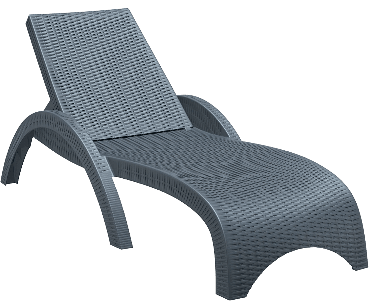 Siesta Fiji Sunlounger None Anthracite | Office Furniture Designs