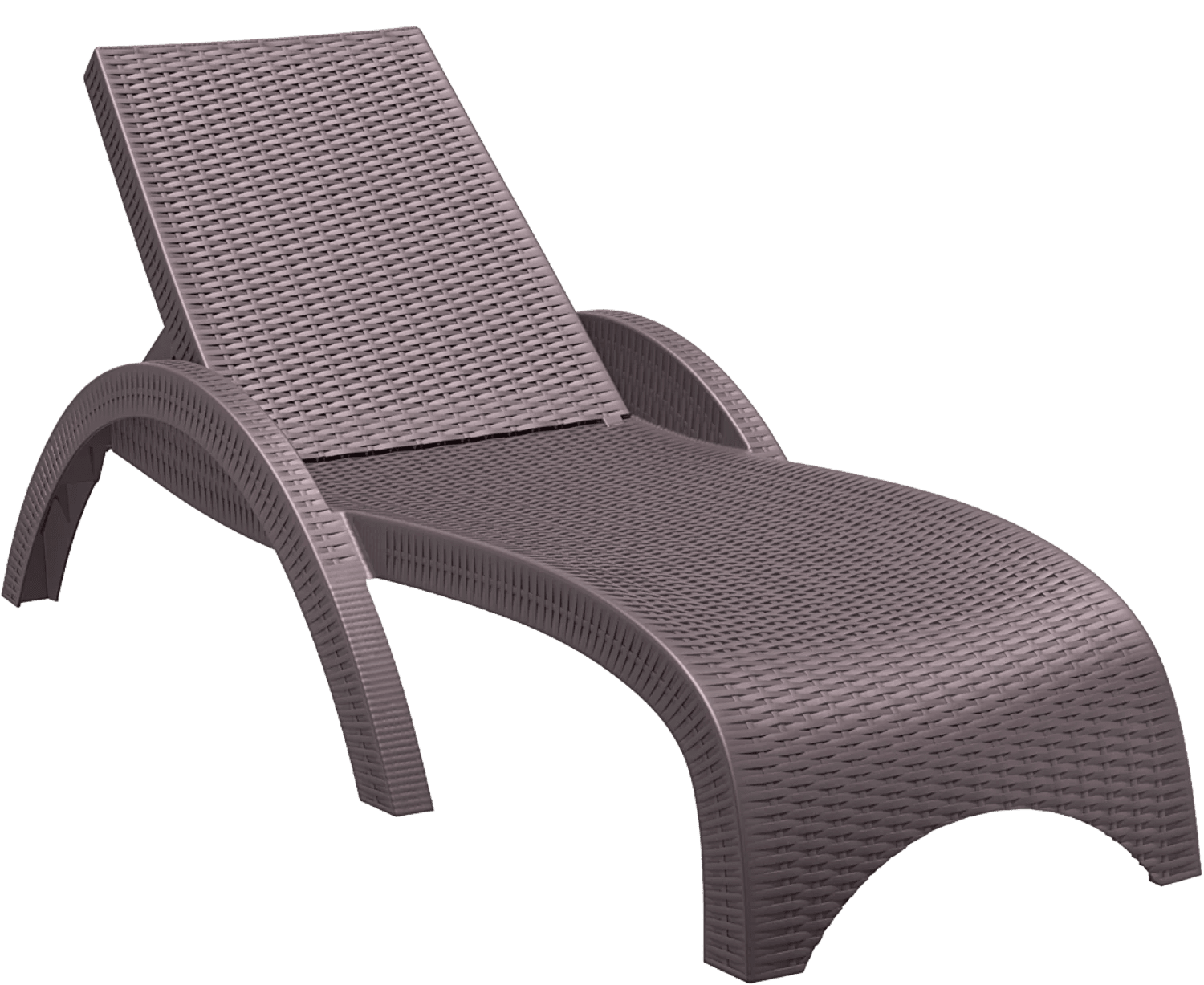 Siesta Fiji Sunlounger None Chocolate | Office Furniture Designs
