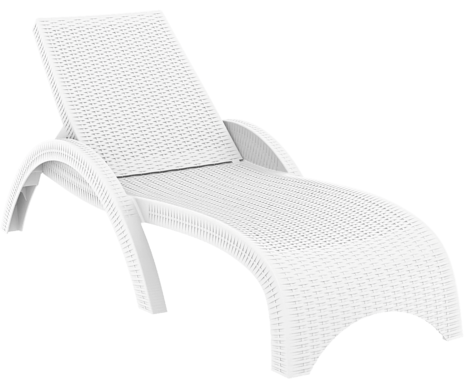 Siesta Fiji Sunlounger None White | Office Furniture Designs