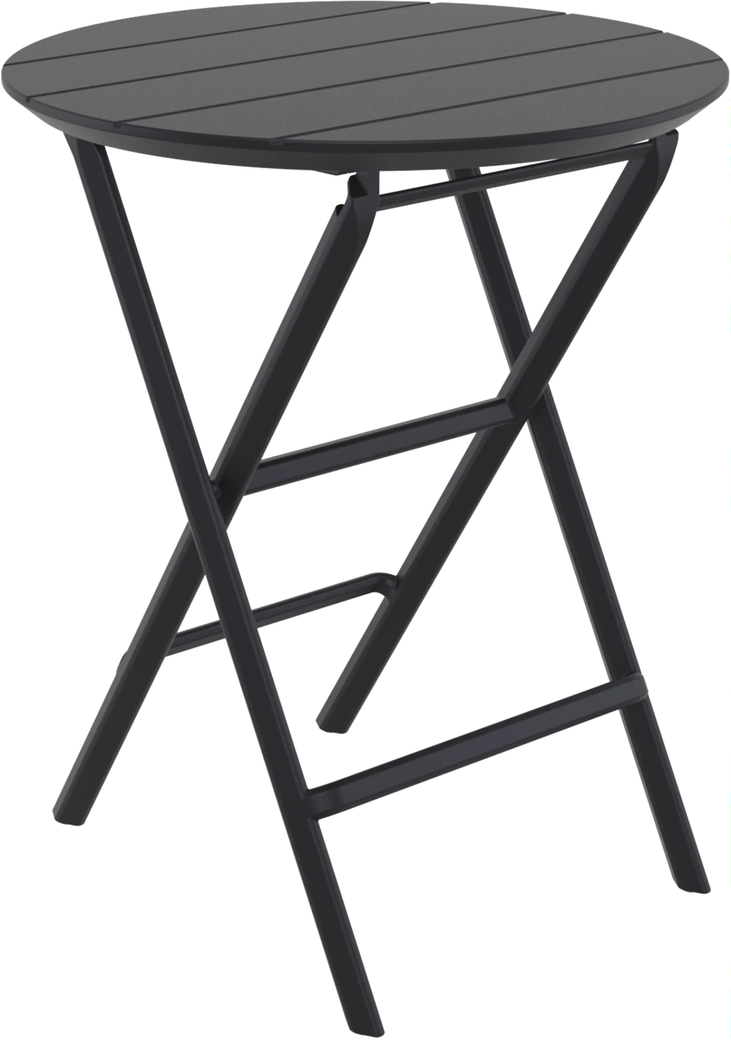 Siesta Helen Folding Table Round Black | Office Furniture Designs