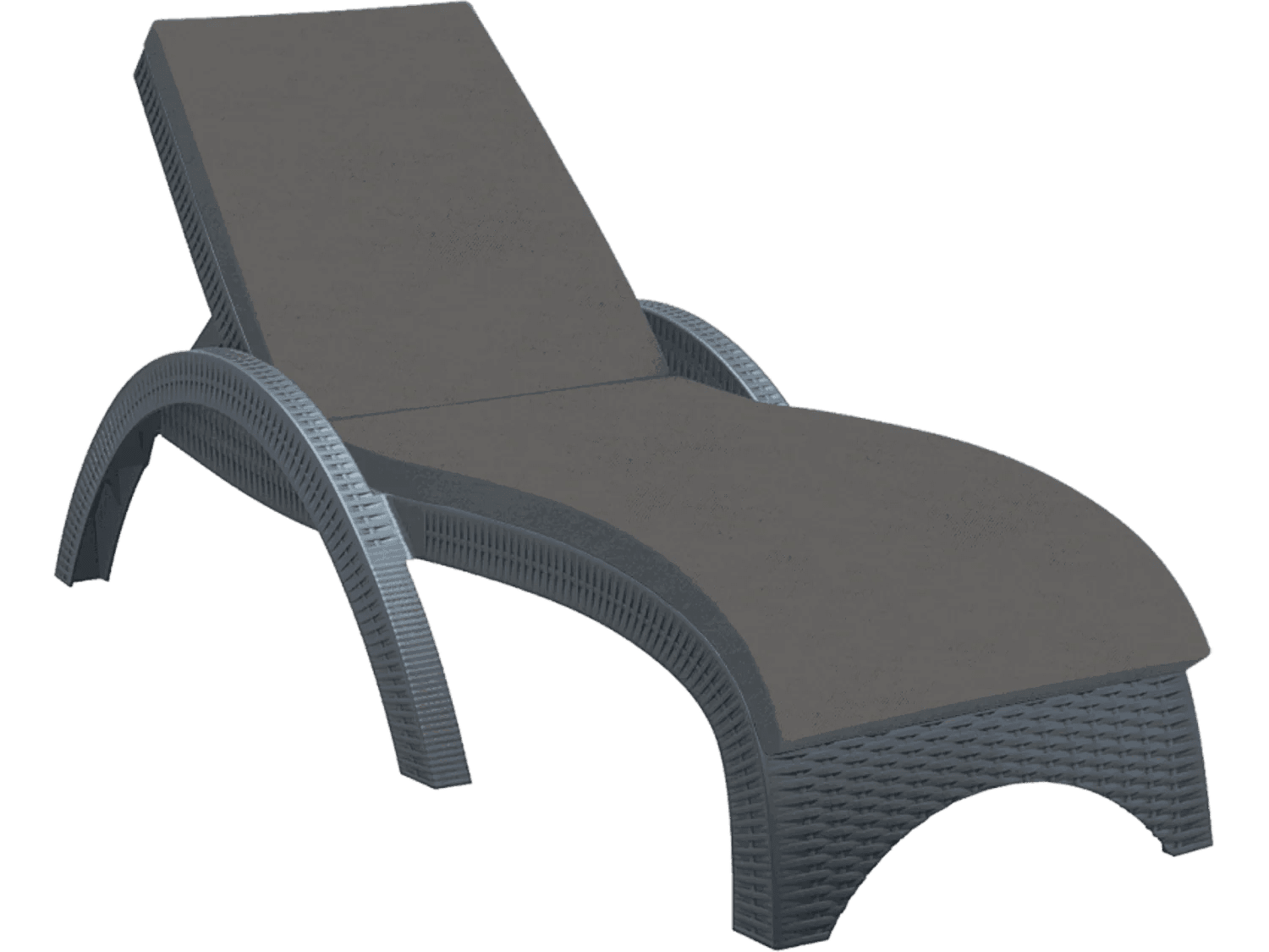 Siesta HQ Fabric Cushion (for Fiji Sun Lounger) Anthracite | Office Furniture Designs