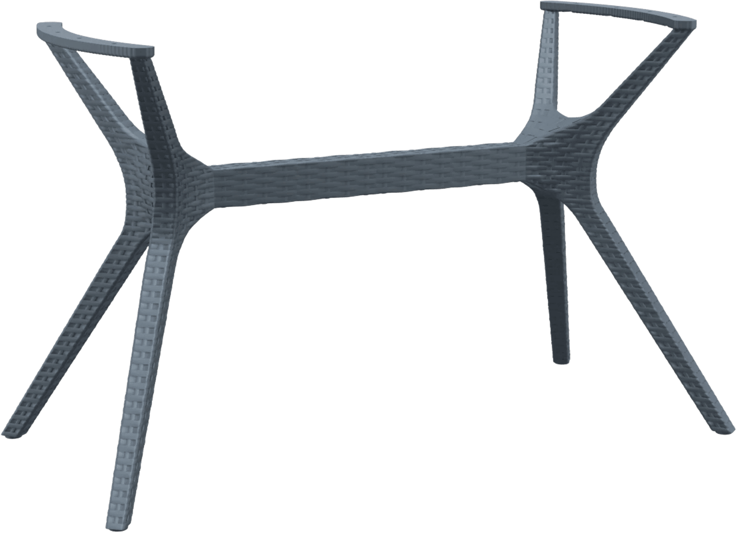 Siesta Ibiza Table Legs Medium Anthracite | Office Furniture Designs
