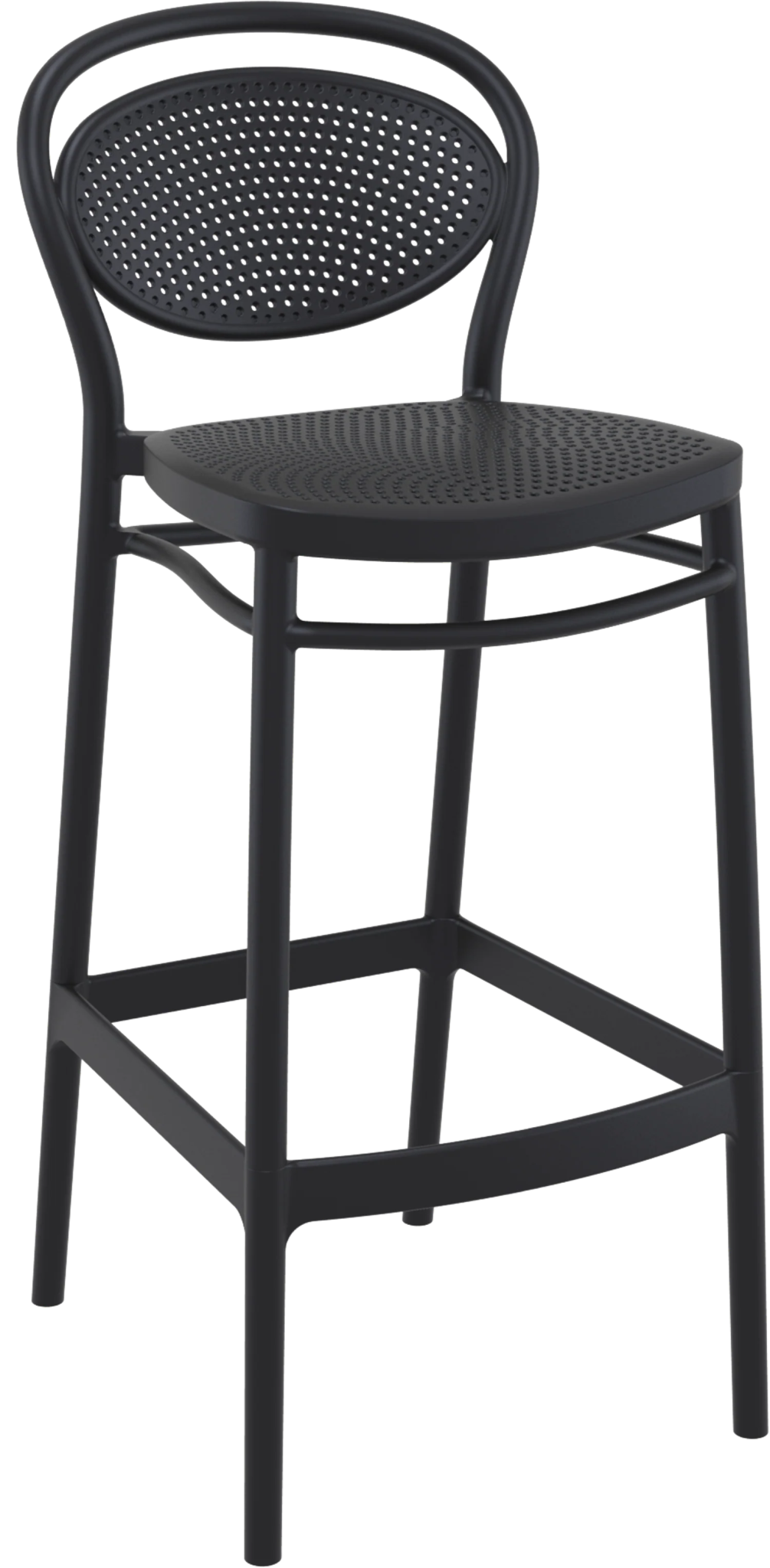 Siesta Marcel Barstool 75cm Black | Office Furniture Designs