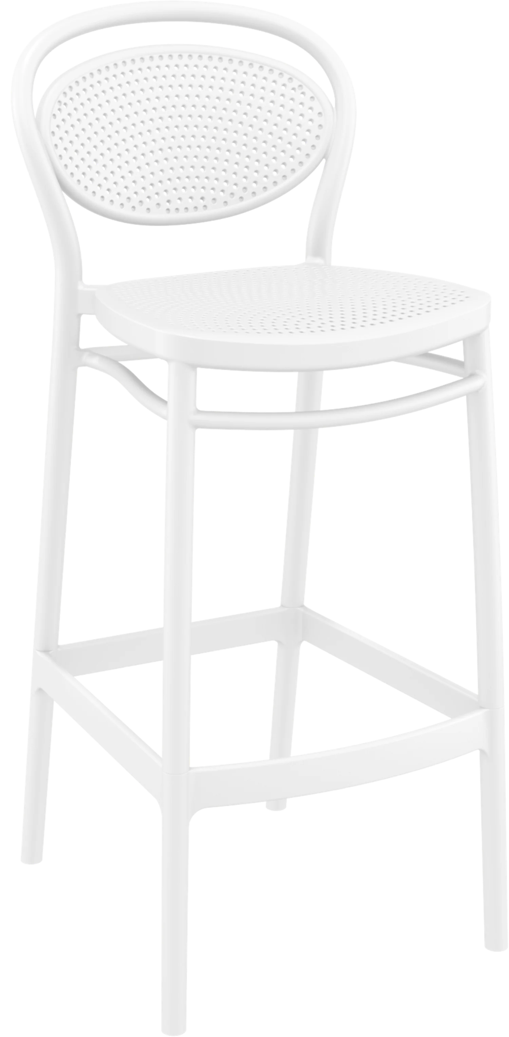 Siesta Marcel Barstool 75cm White | Office Furniture Designs