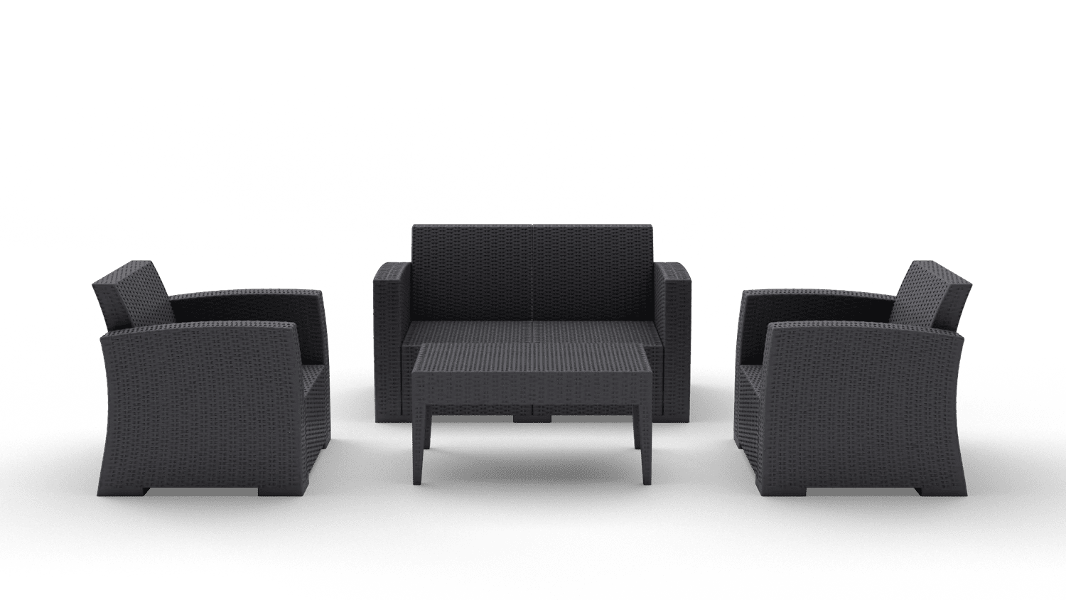 Siesta Monaco Lounge Sets Without Cushion Anthracite | Office Furniture Designs