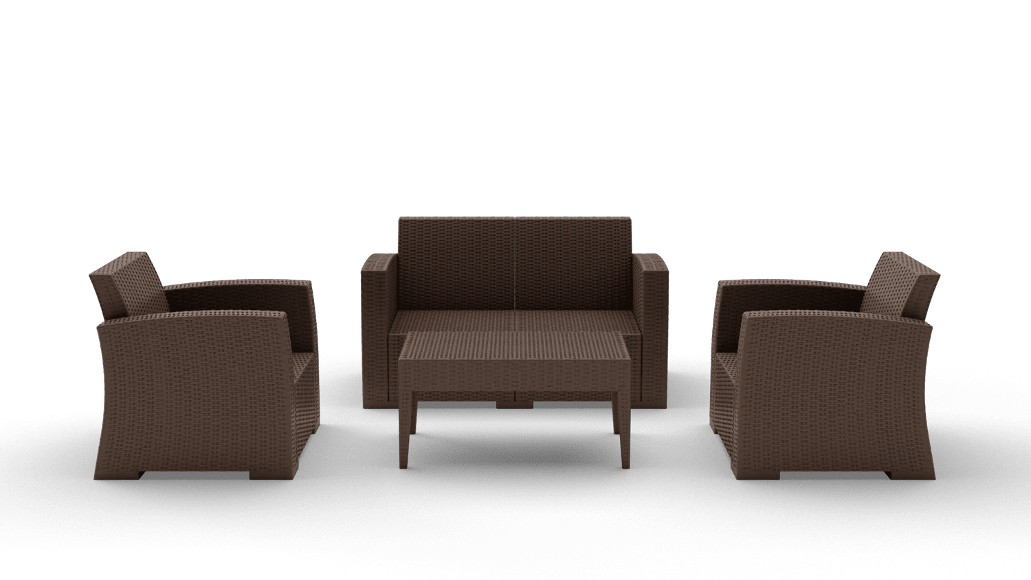 Siesta Monaco Lounge Sets Without Cushion Chocolate | Office Furniture Designs