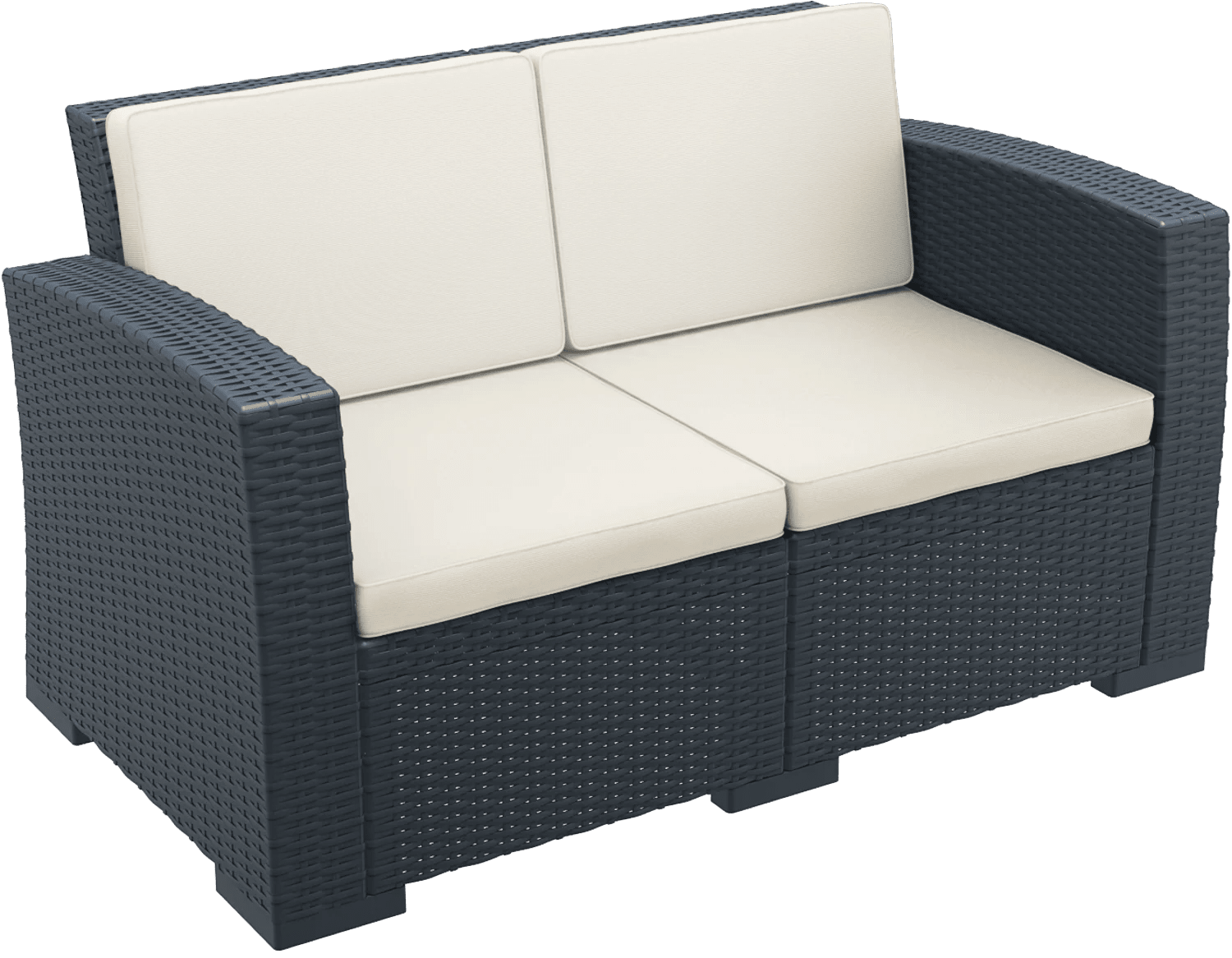 Siesta Monaco Lounge Sofa With Cushions Anthracite | Office Furniture Designs