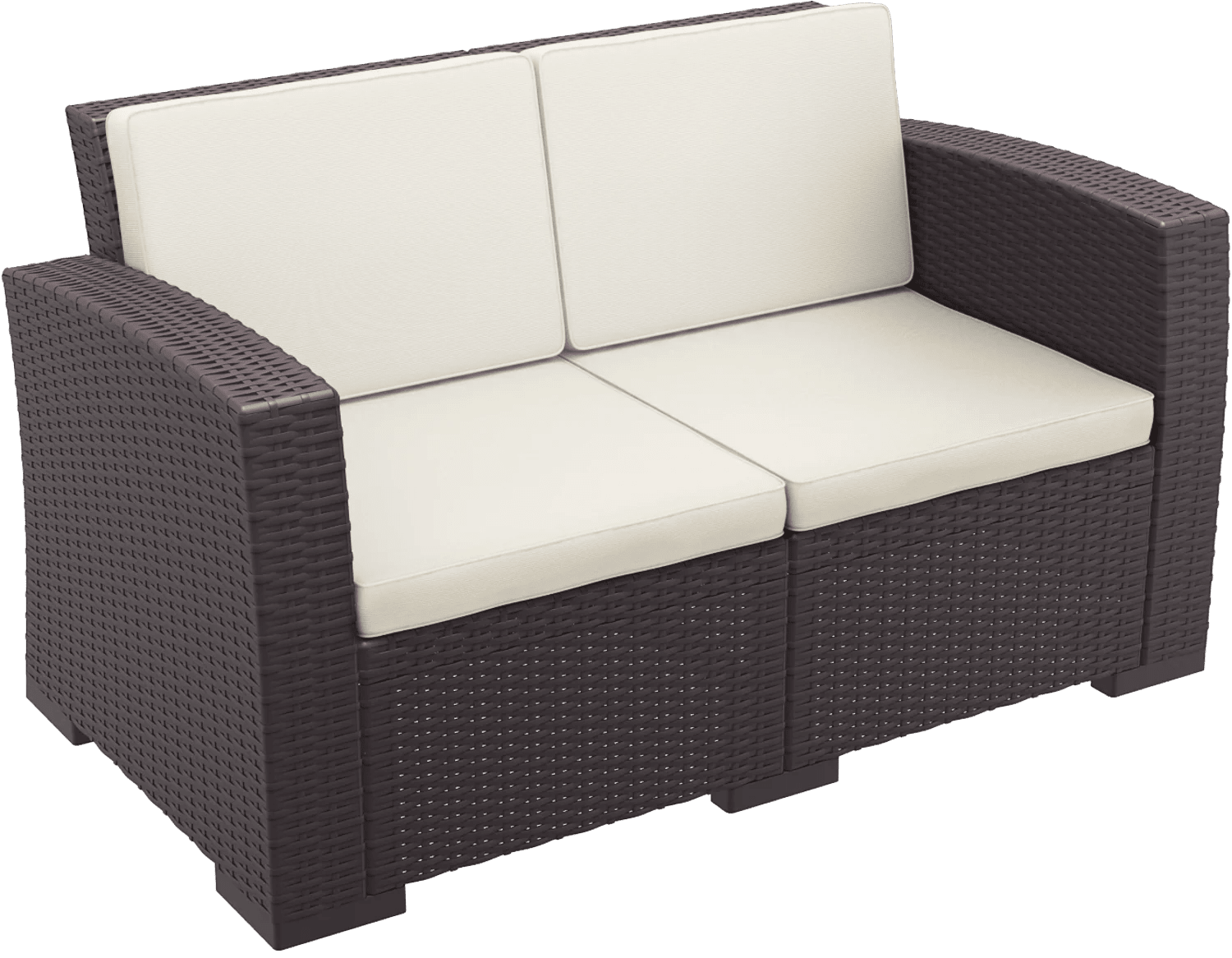 Siesta Monaco Lounge Sofa With Cushions Chocolate | Office Furniture Designs