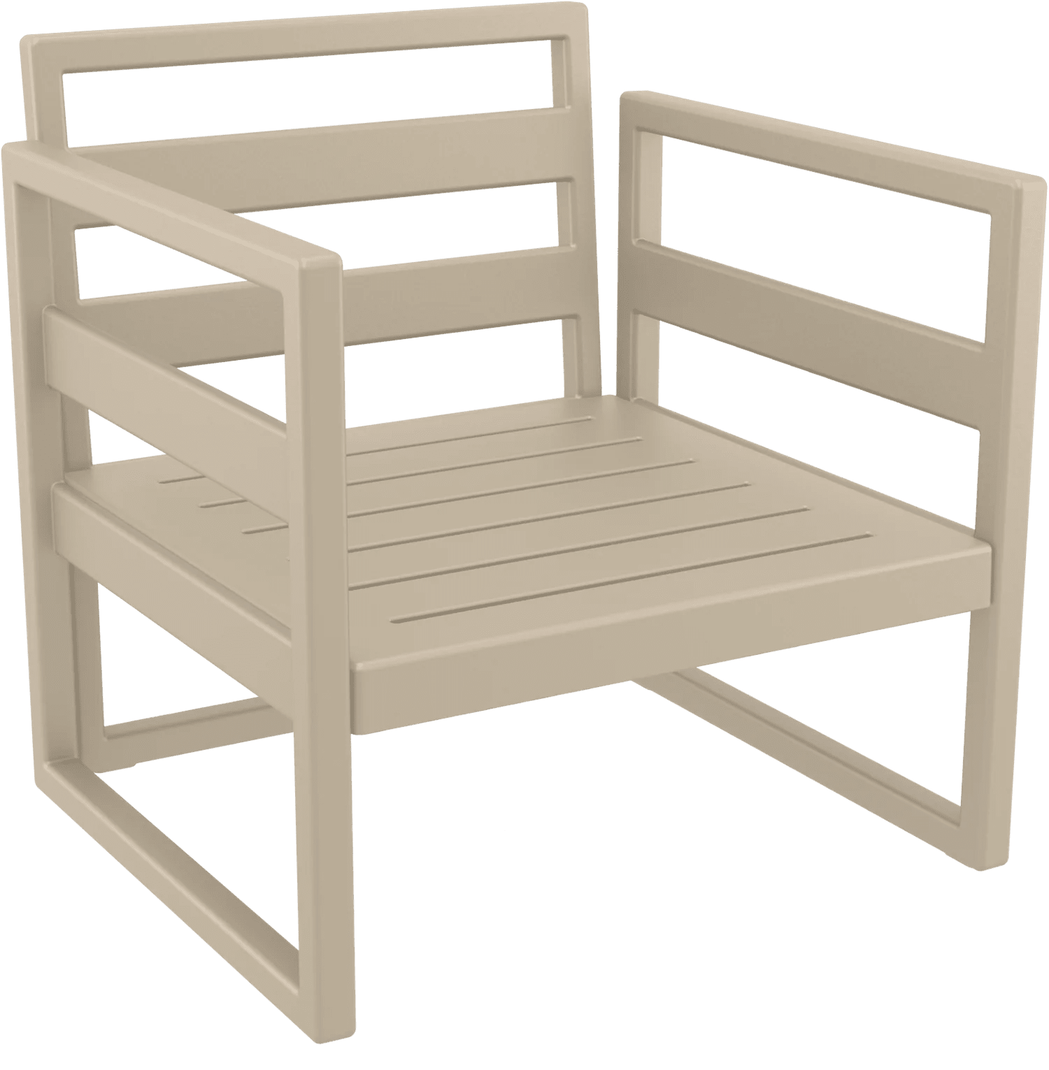 Siesta Mykonos Lounge Armchair Taupe None | Office Furniture Designs