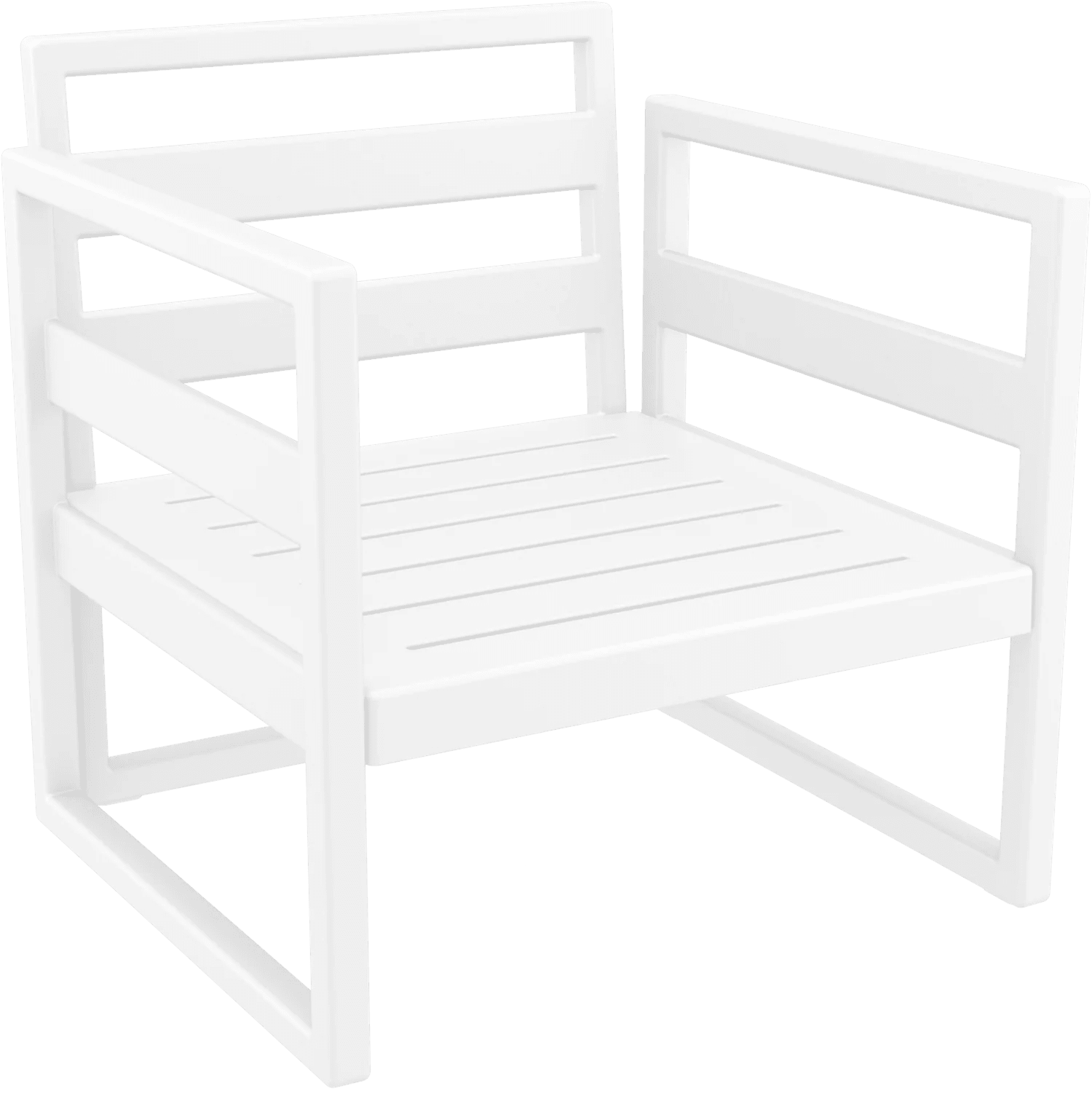 Siesta Mykonos Lounge Armchair White None | Office Furniture Designs