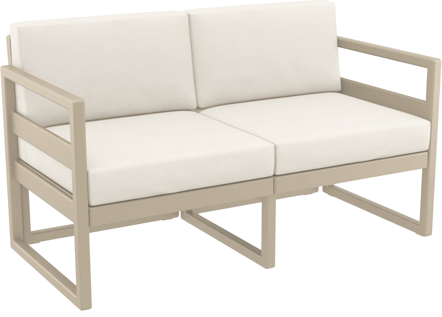 Siesta Mykonos Lounge Sofa Taupe Beige | Office Furniture Designs