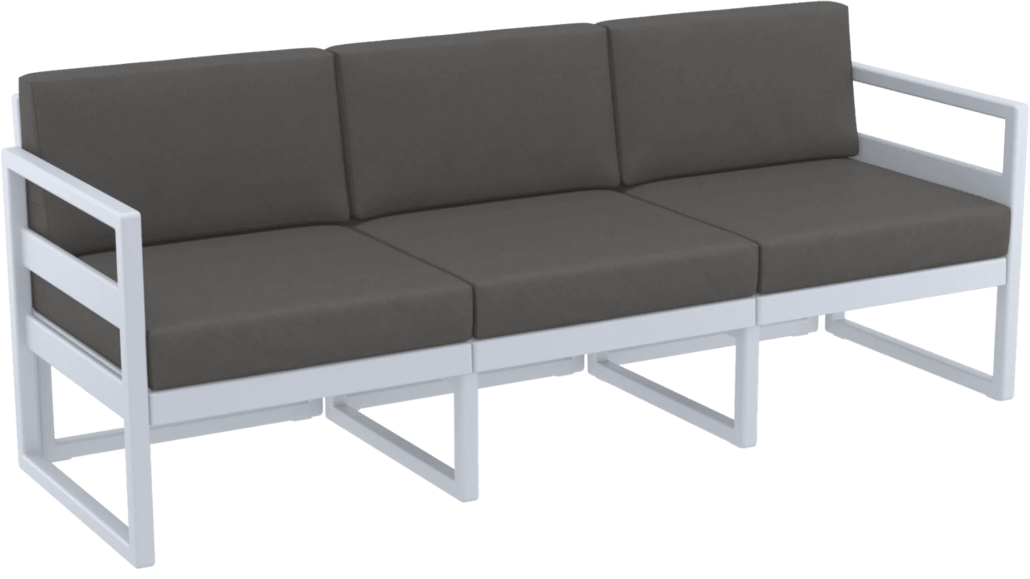 Siesta Mykonos Lounge Sofa XL Dark Grey Silver Grey | Office Furniture Designs