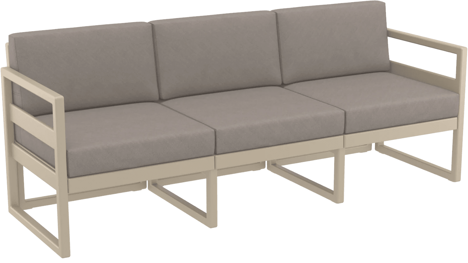 Siesta Mykonos Lounge Sofa XL Light Brown Taupe | Office Furniture Designs