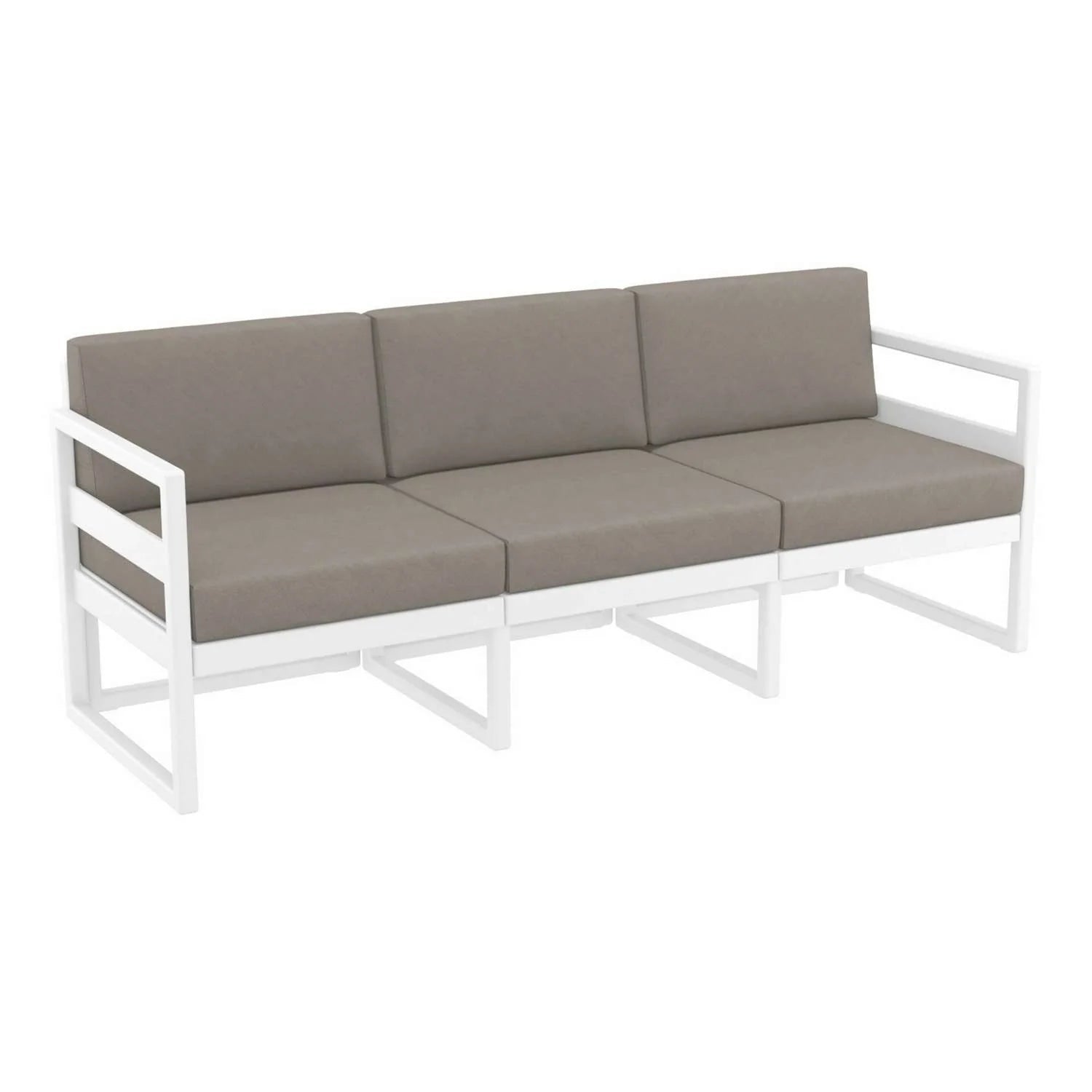 Siesta Mykonos Lounge Sofa XL Light Brown White | Office Furniture Designs