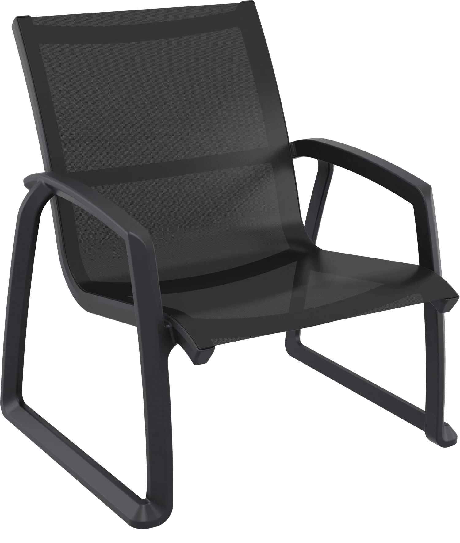 Siesta Pacific Lounge Armchair Black | Office Furniture Designs