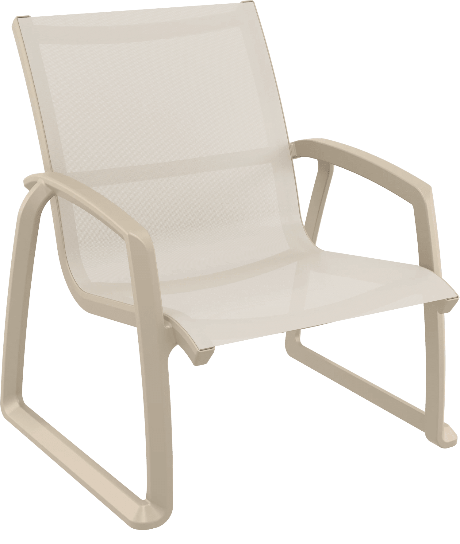 Siesta Pacific Lounge Armchair Taupe | Office Furniture Designs