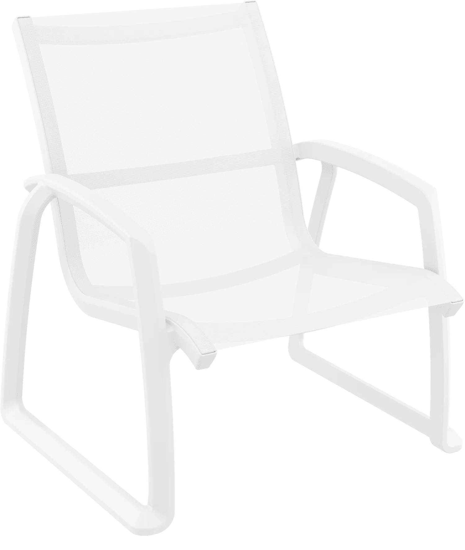 Siesta Pacific Lounge Armchair White | Office Furniture Designs