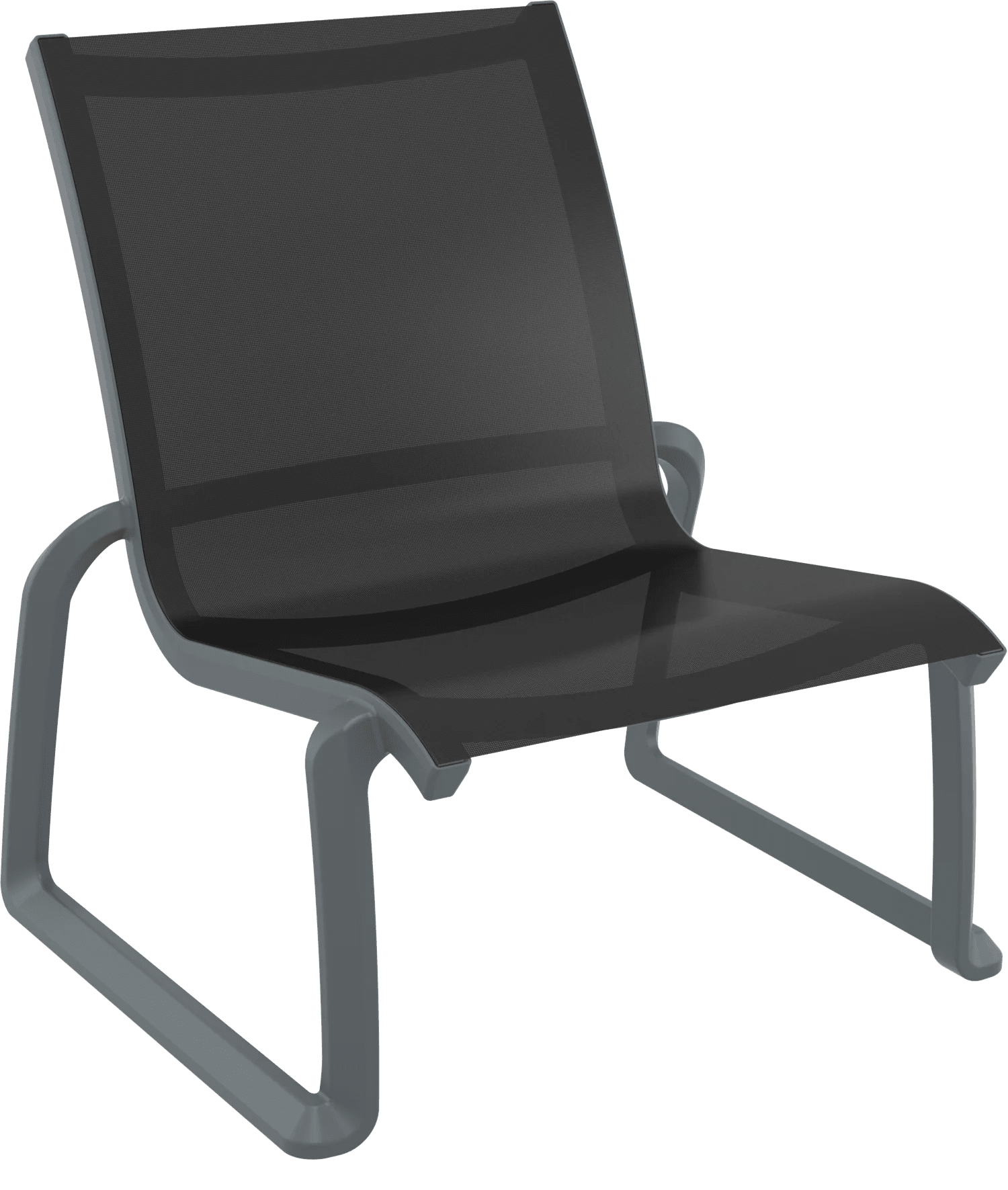 Siesta Pacific Lounge Chair Anthracite & Black | Office Furniture Designs