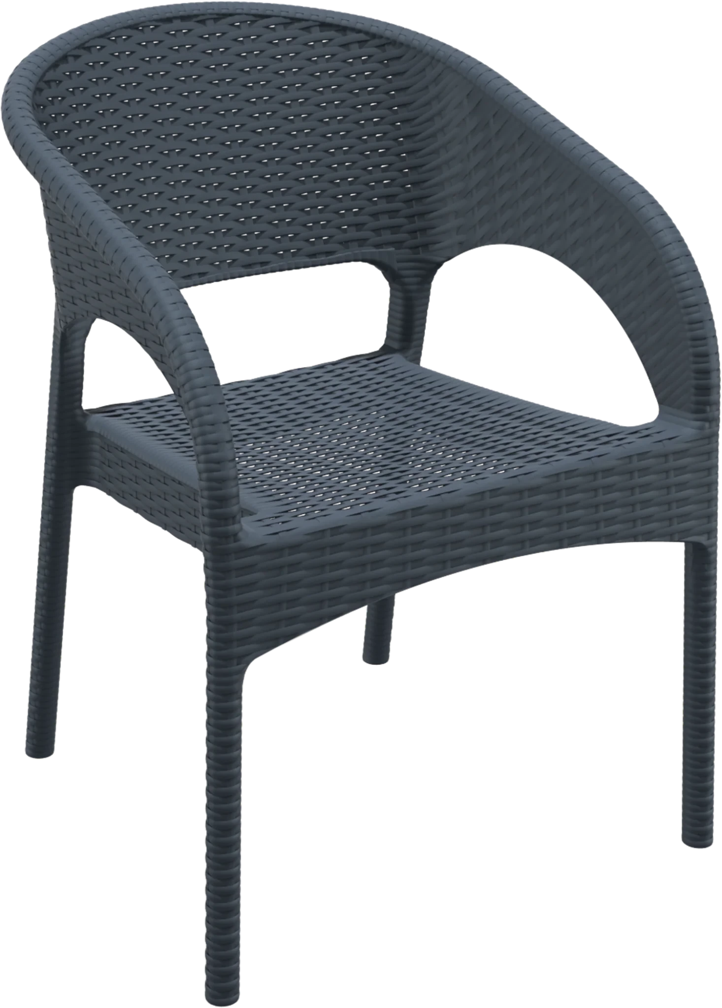 Siesta Panama Arm Chair Anthracite | Office Furniture Designs