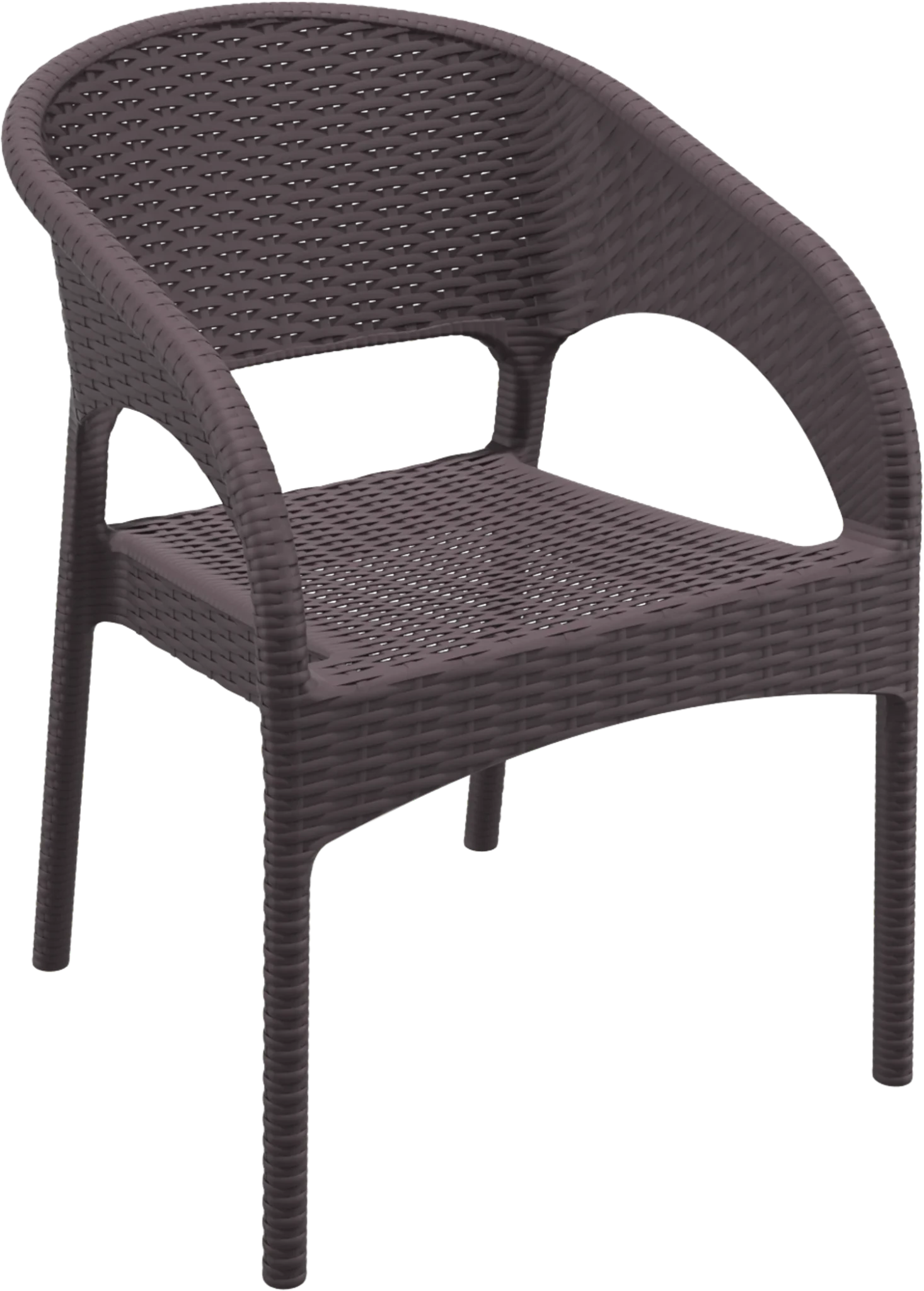 Siesta Panama Arm Chair Chocolate | Office Furniture Designs