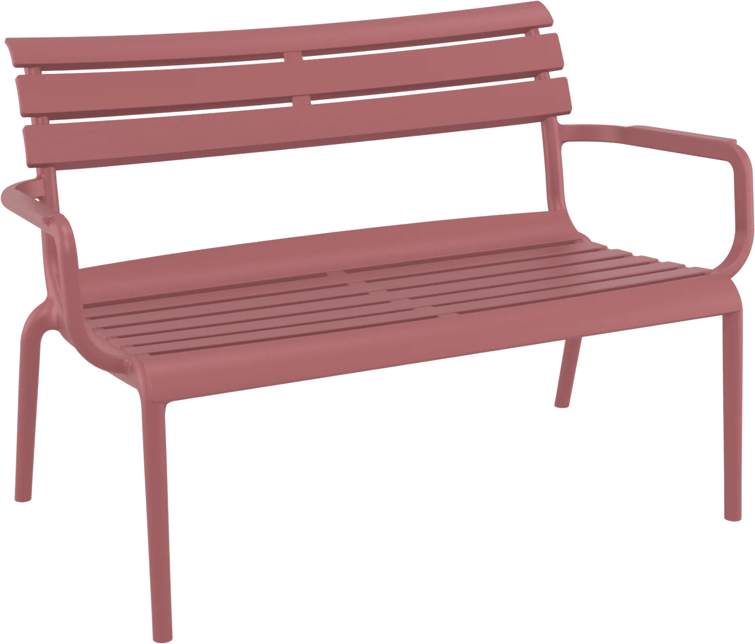 Siesta Paris 2 Seat Bench Seat Marsala | Office Furniture Designs