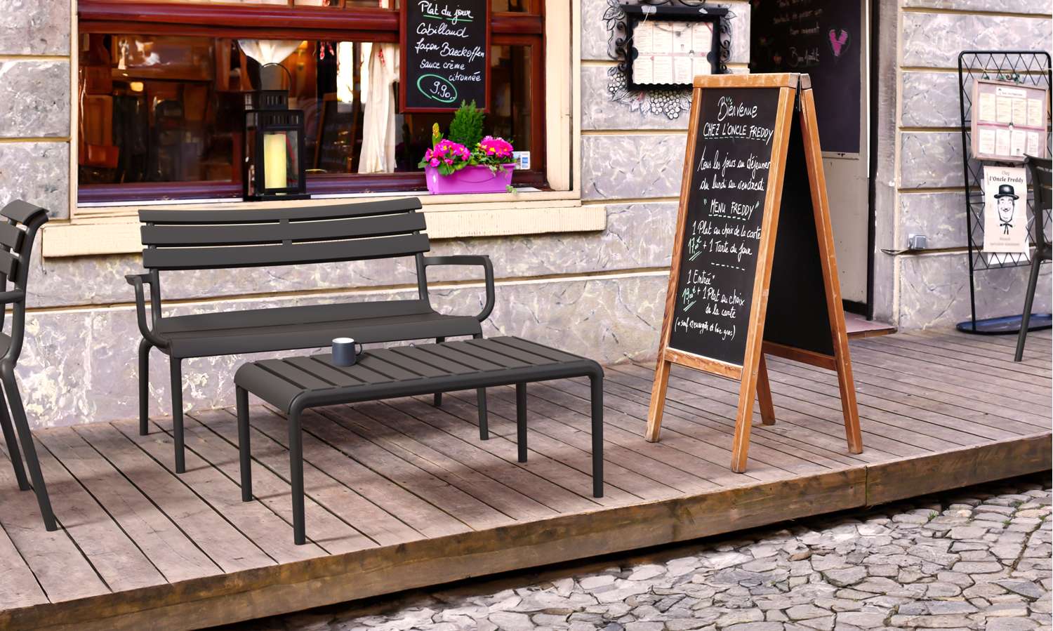 Siesta Paris 2 Seat Bench Seat White | Office Furniture Designs