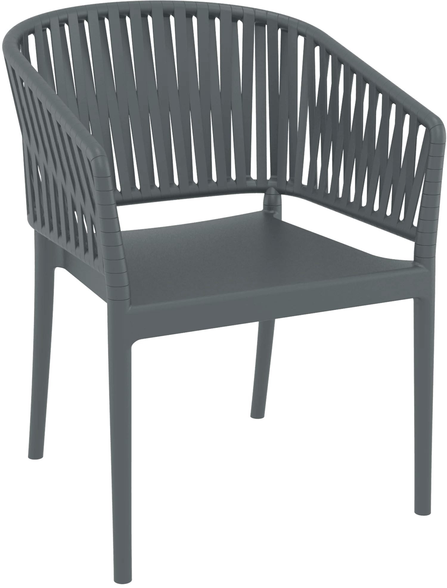 Siesta Portofino Armchair Dark Grey No Cushions | Office Furniture Designs
