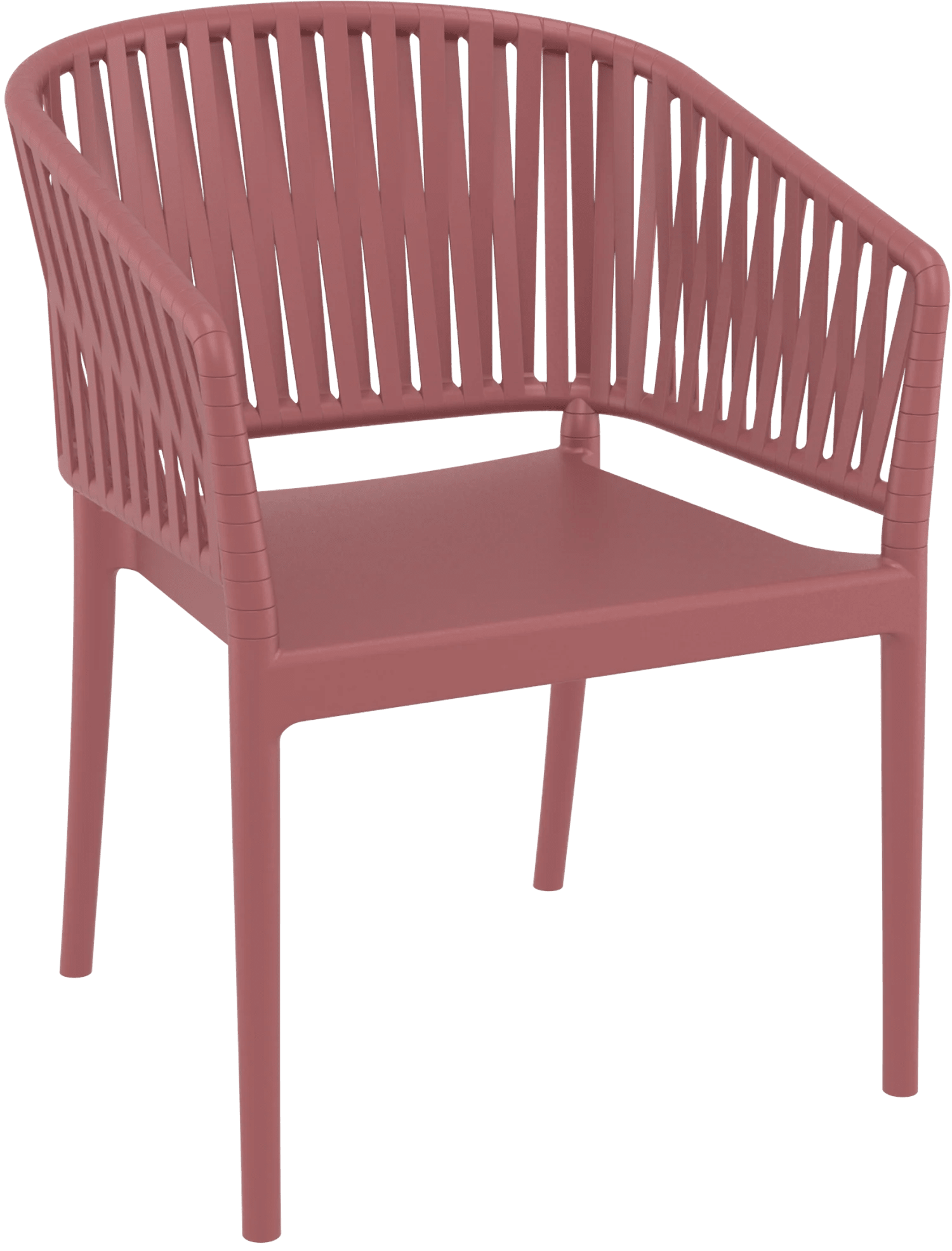 Siesta Portofino Armchair Marsala No Cushions | Office Furniture Designs
