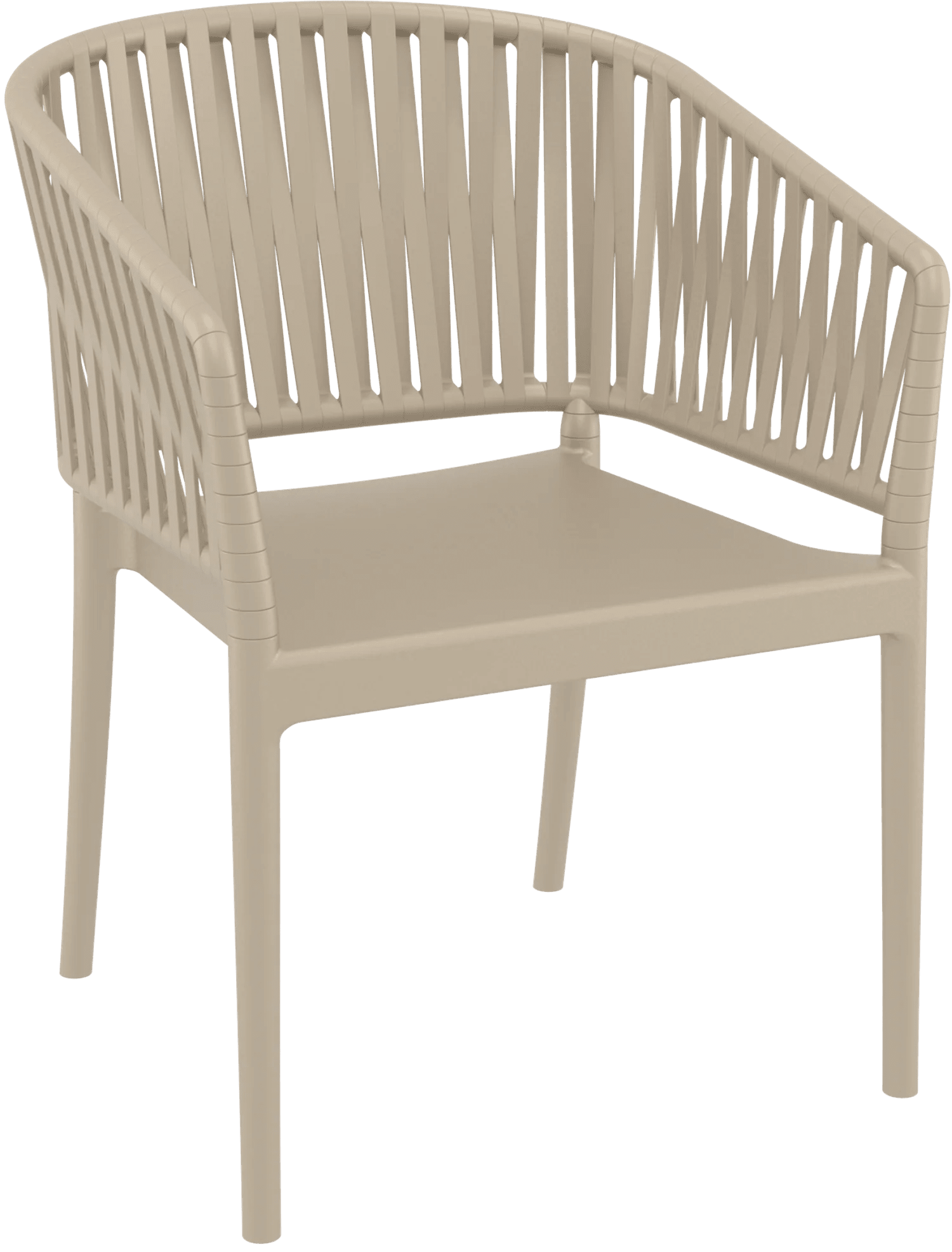 Siesta Portofino Armchair Taupe No Cushions | Office Furniture Designs