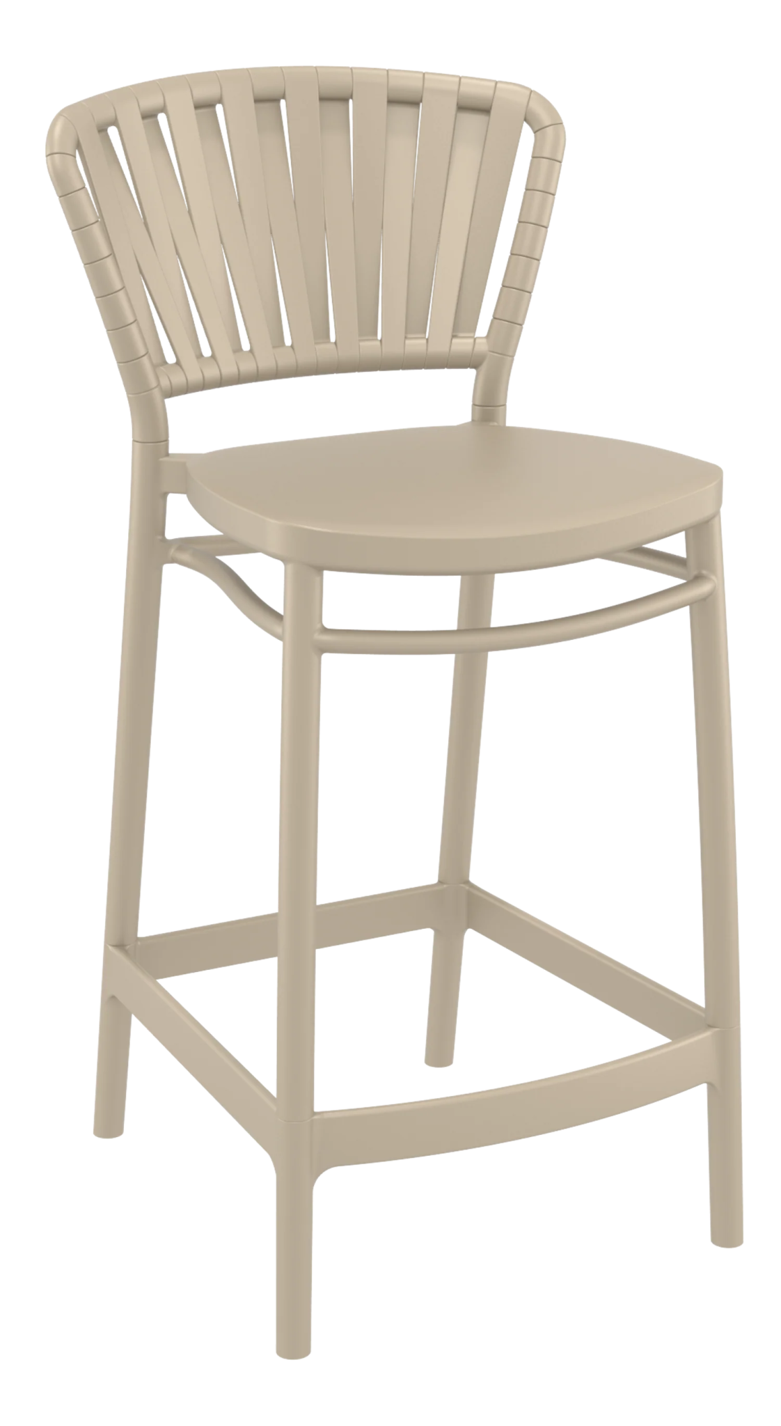 Siesta Portofino Stool 65cm - Counter Stool Taupe | Office Furniture Designs