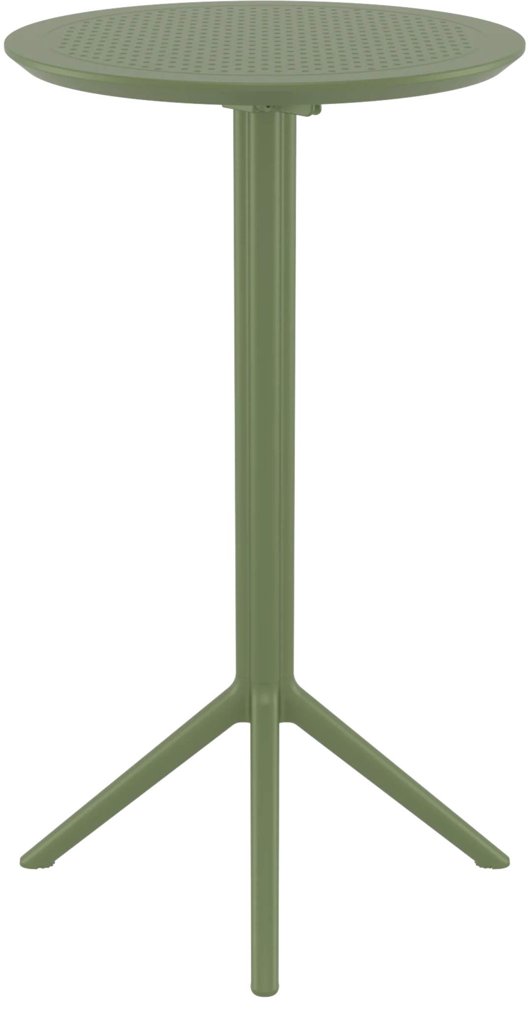 Siesta Sky Folding Bar Table 60 Round Olive | Office Furniture Designs