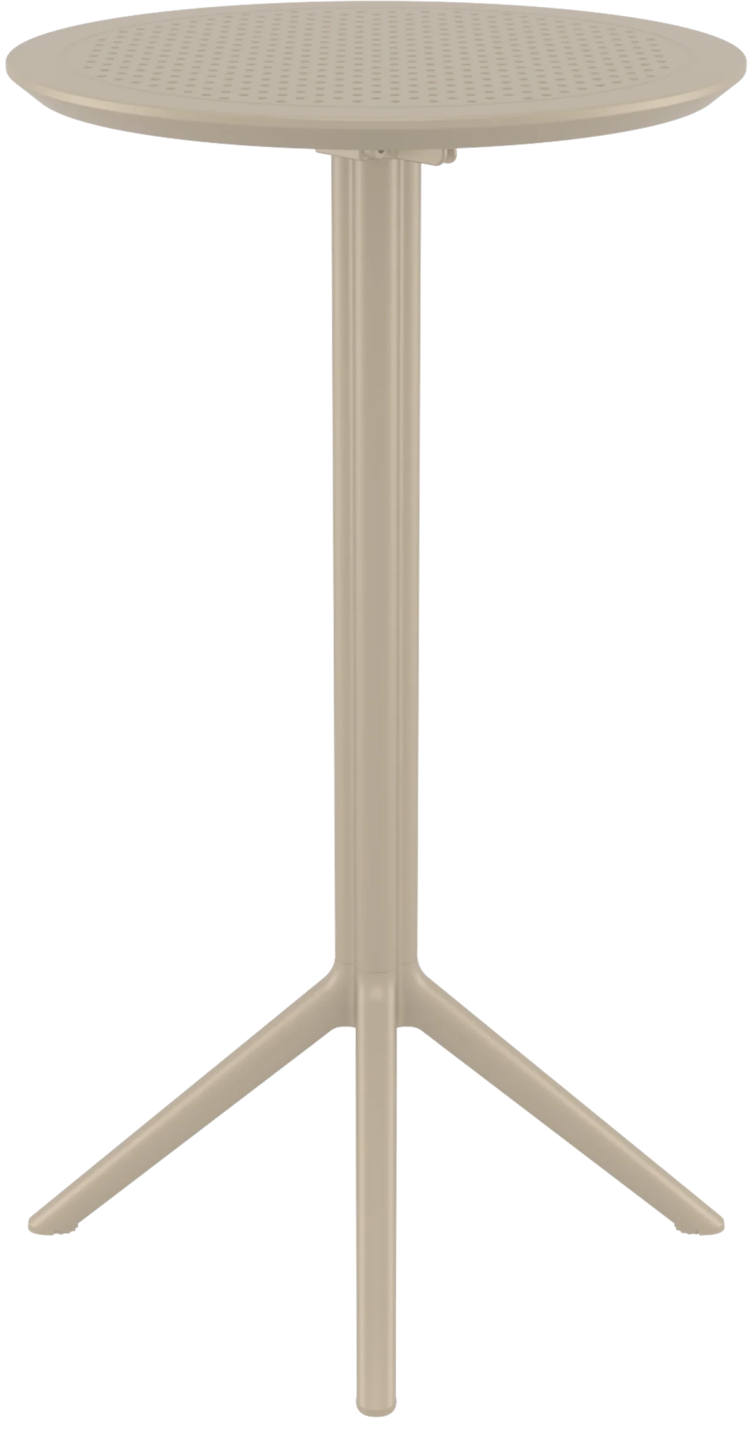 Siesta Sky Folding Bar Table 60 Round Taupe | Office Furniture Designs