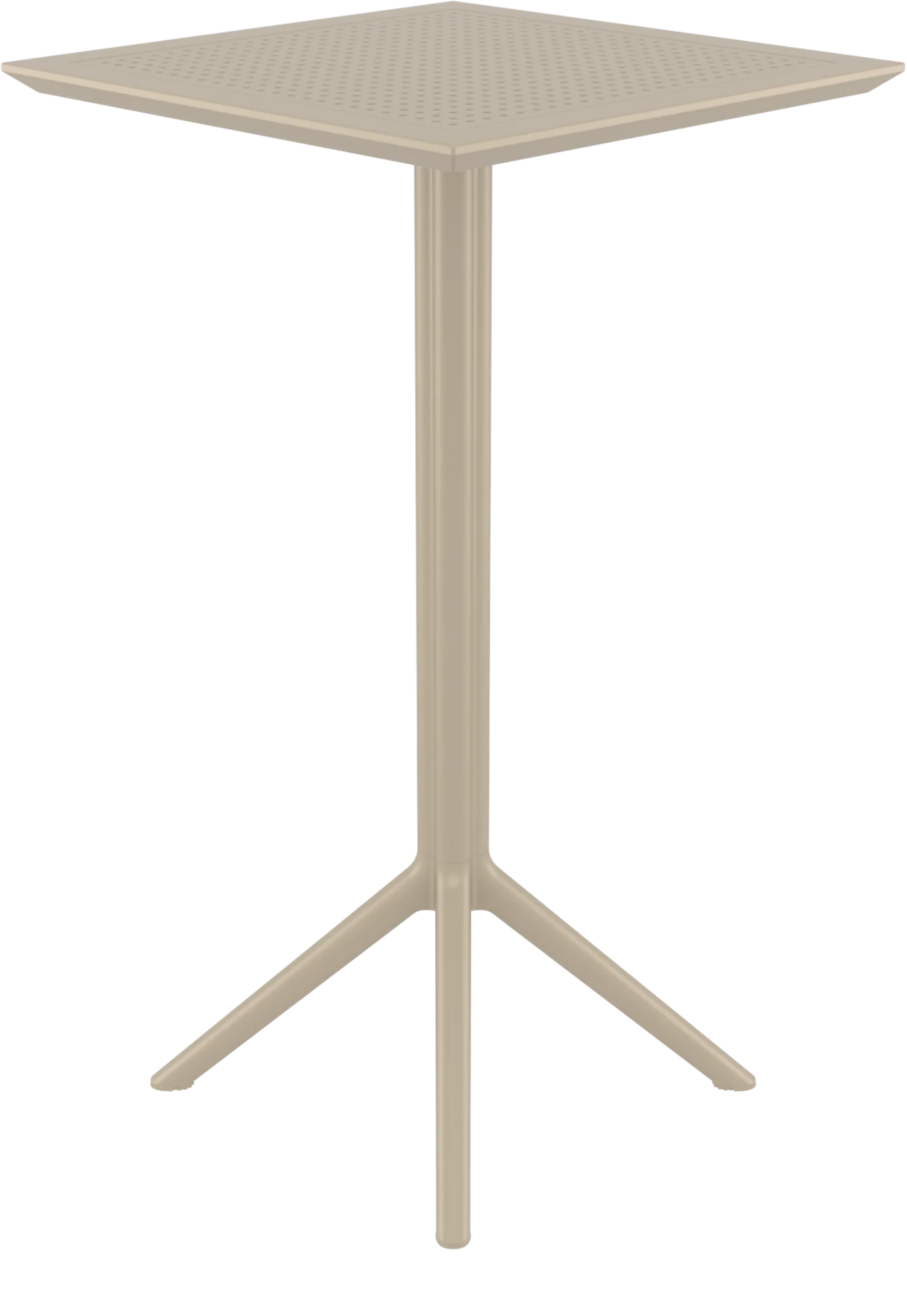 Siesta Sky Folding Bar Table 60 Square Taupe | Office Furniture Designs
