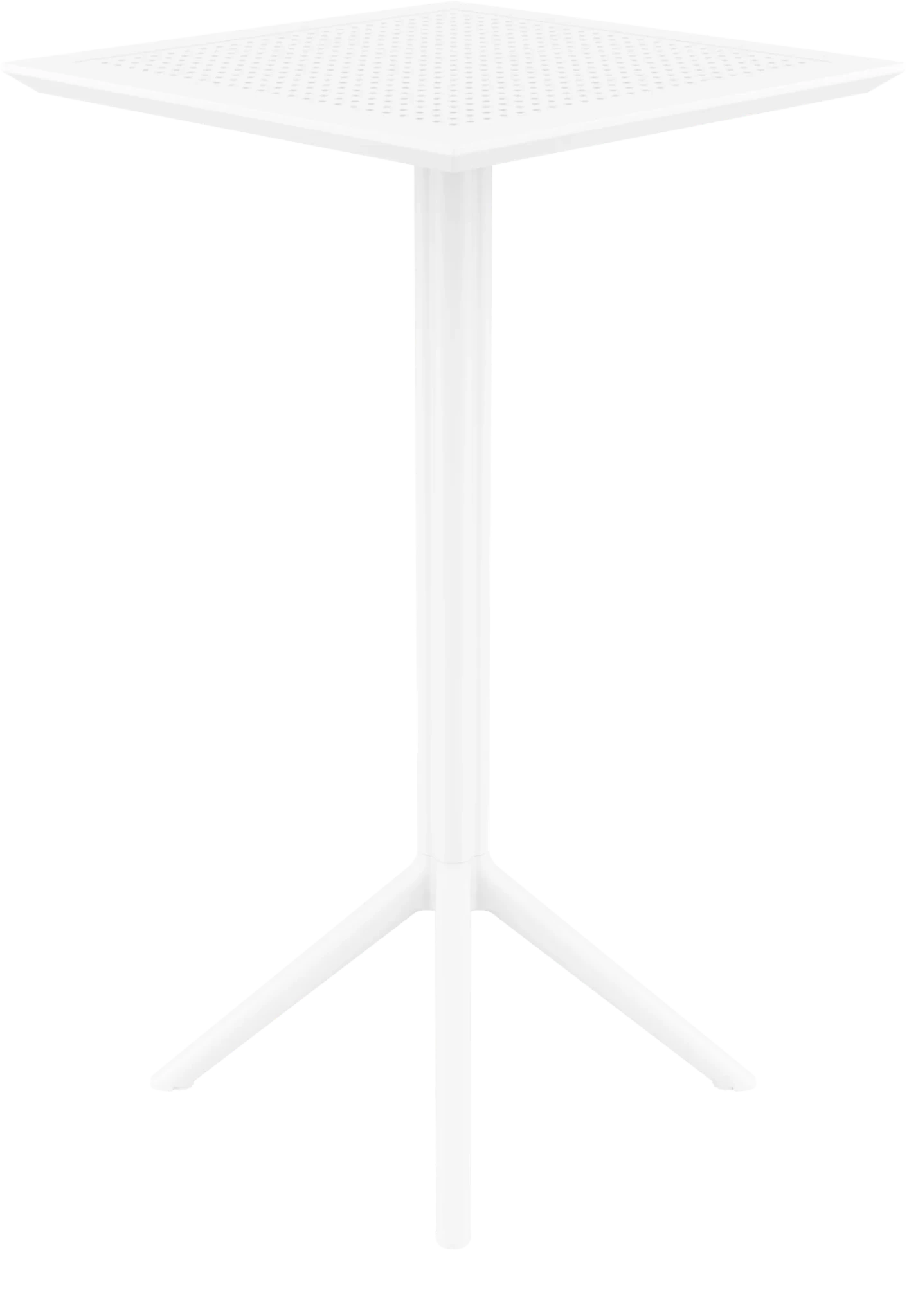 Siesta Sky Folding Bar Table 60 Square White | Office Furniture Designs