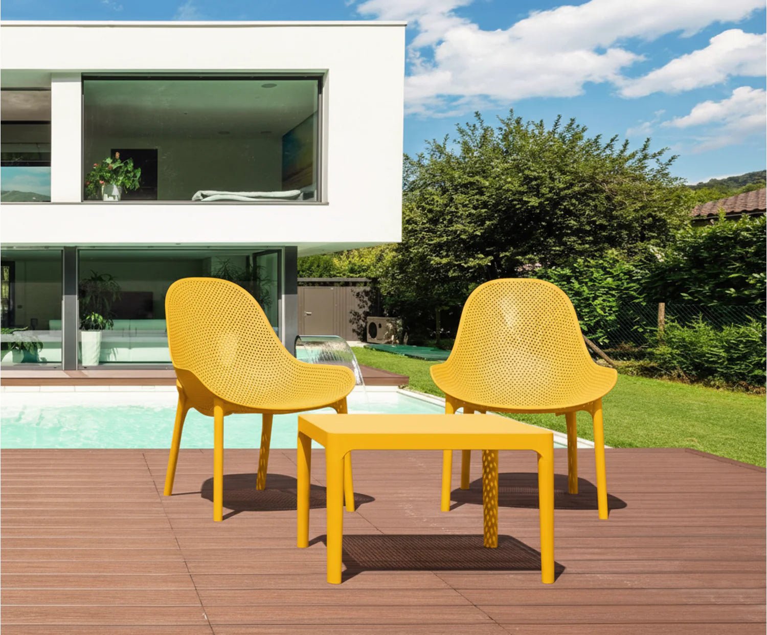 Siesta Sky Lounge 3 Piece Set with Side Table Mango | Office Furniture Designs