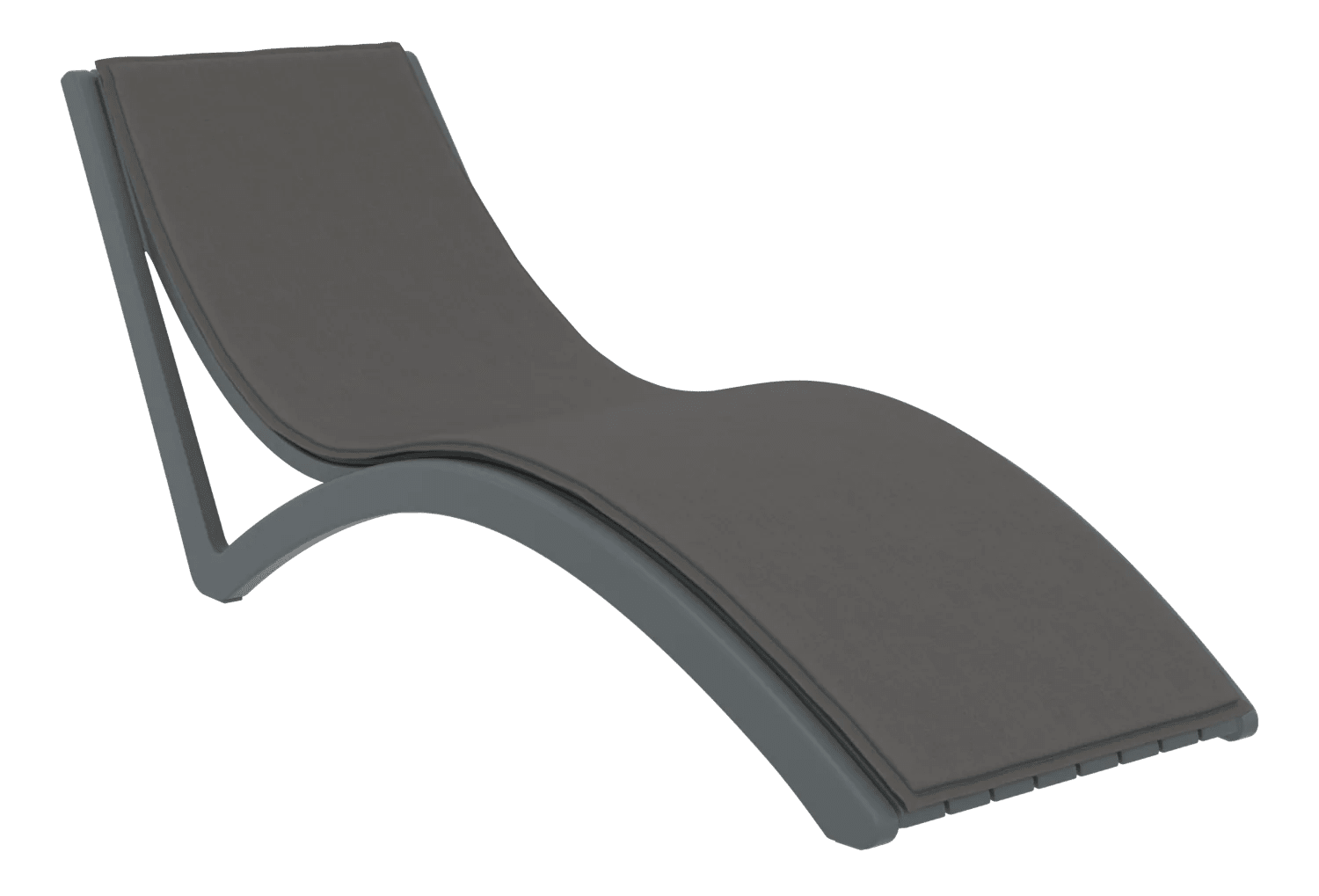 Siesta Slim Sunlounger Dark Grey Seat Cushion Anthracite | Office Furniture Designs