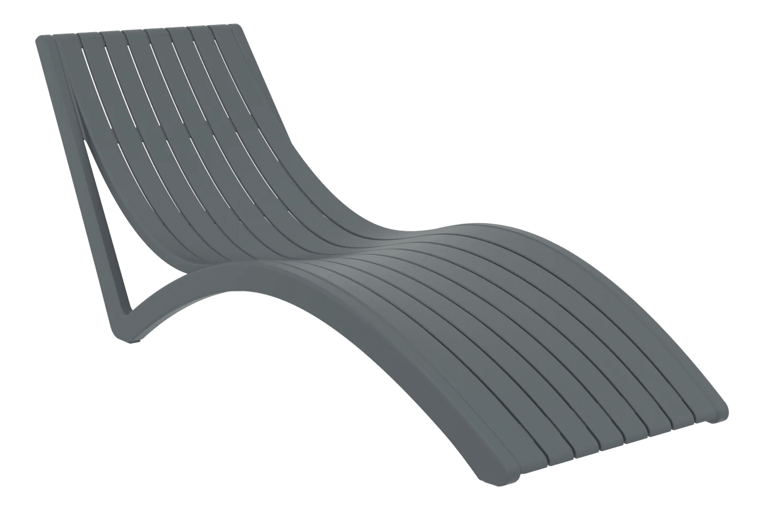 Siesta Slim Sunlounger No Cushion Anthracite | Office Furniture Designs