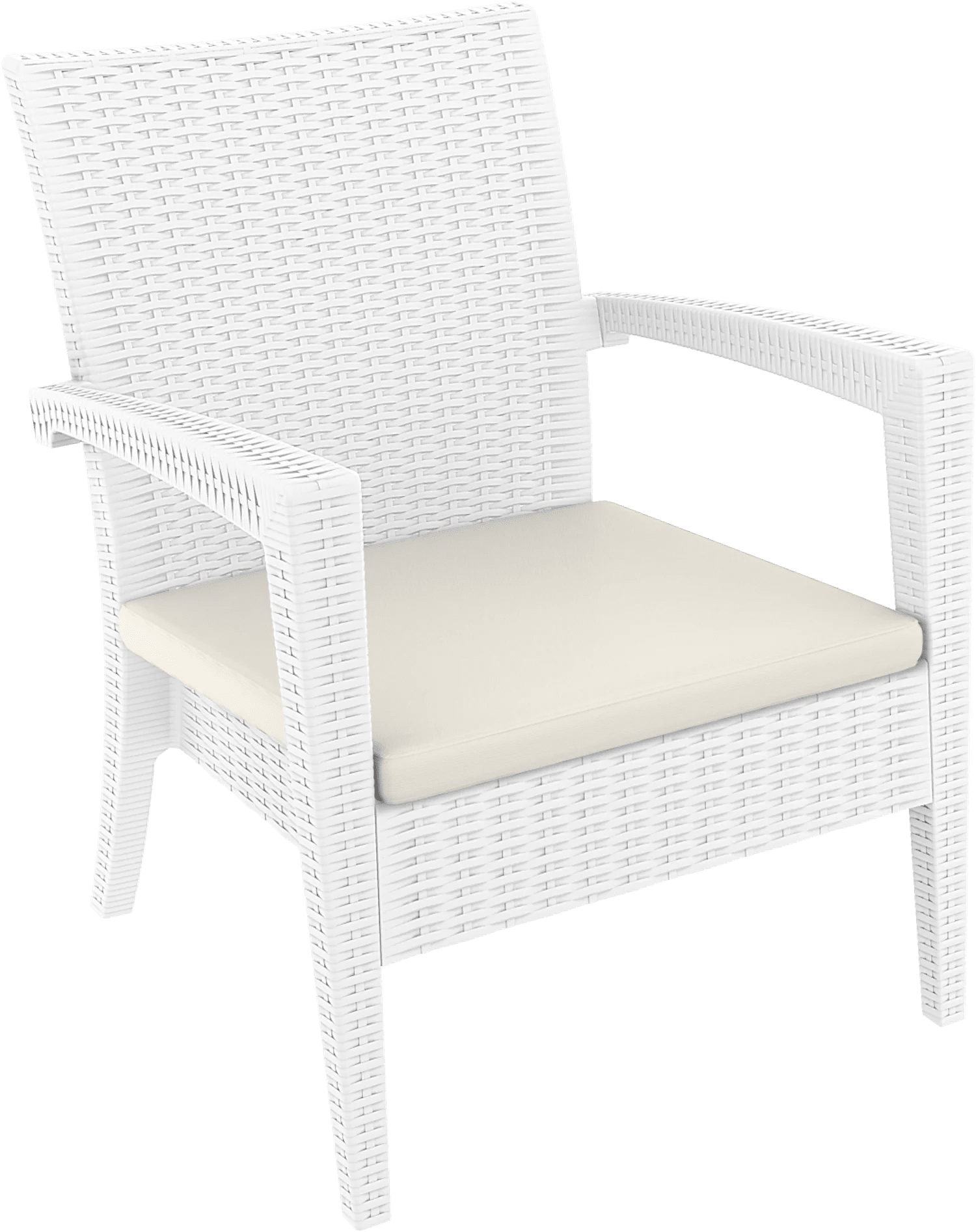 Siesta Tequila Armchair Beige White | Office Furniture Designs