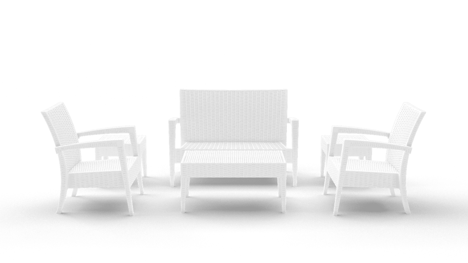 Siesta Tequila Lounge Set White None | Office Furniture Designs