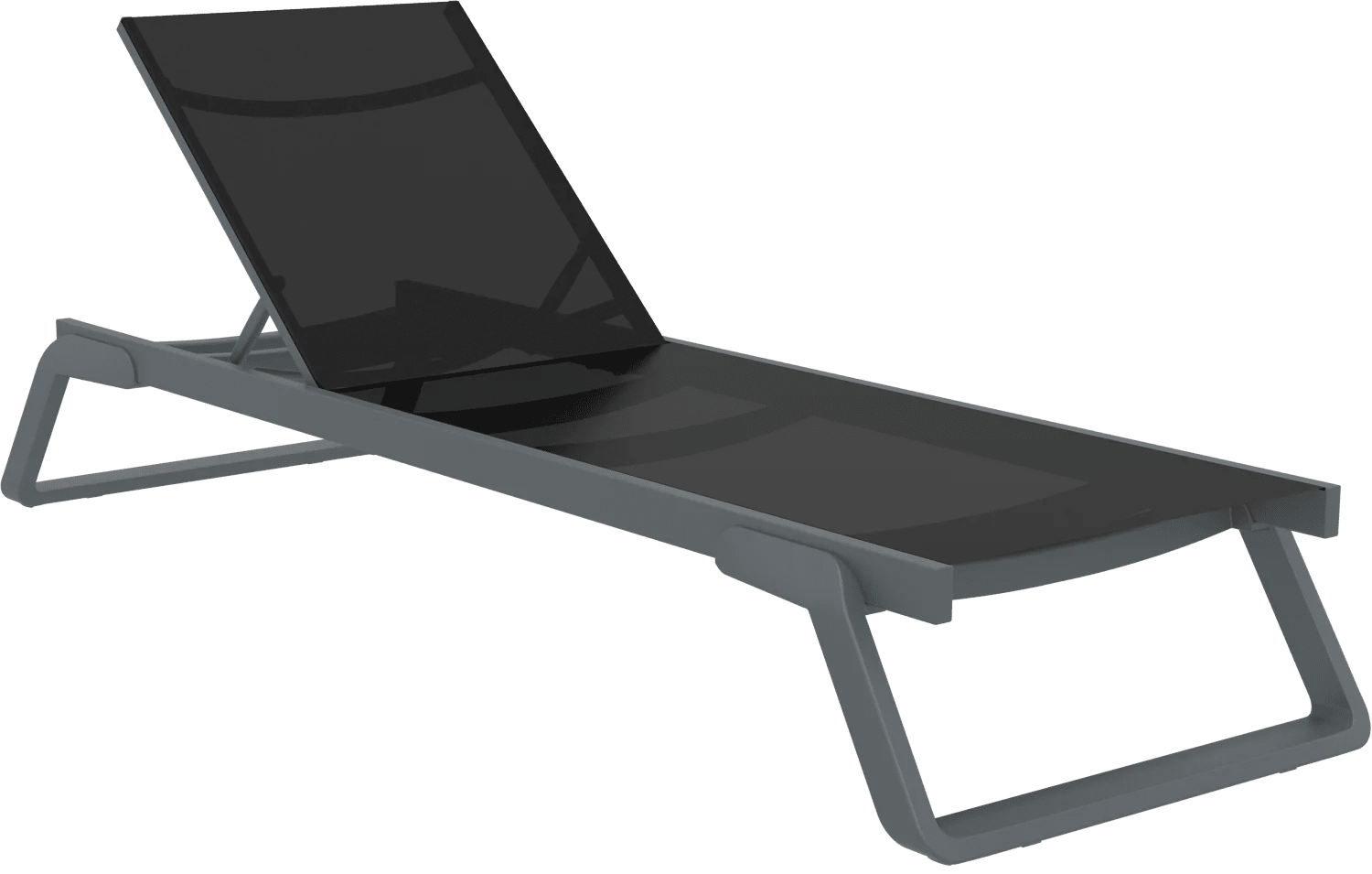 Siesta Tropic Sunlounger Anthracite & Black | Office Furniture Designs