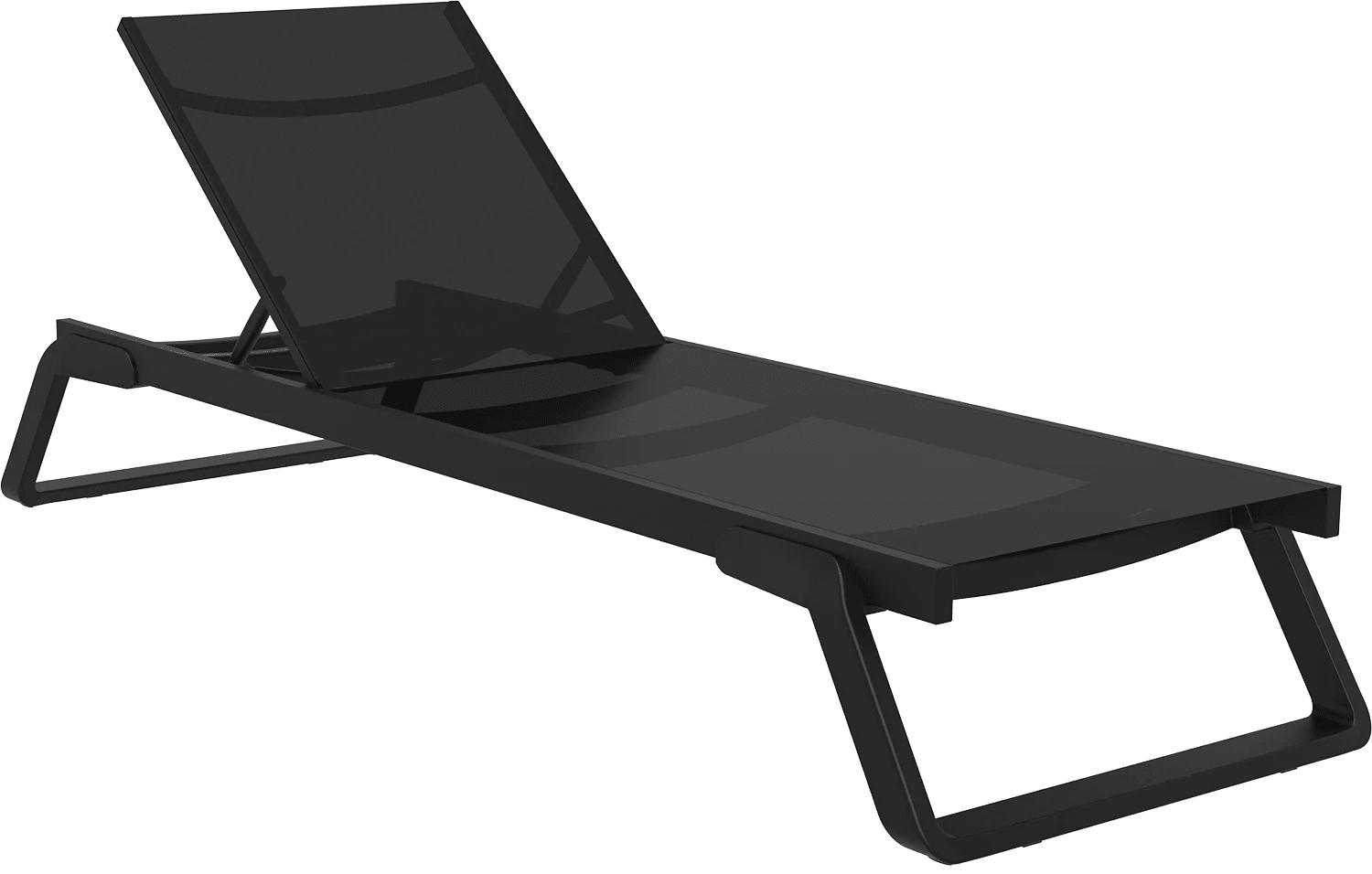 Siesta Tropic Sunlounger Black & Black | Office Furniture Designs