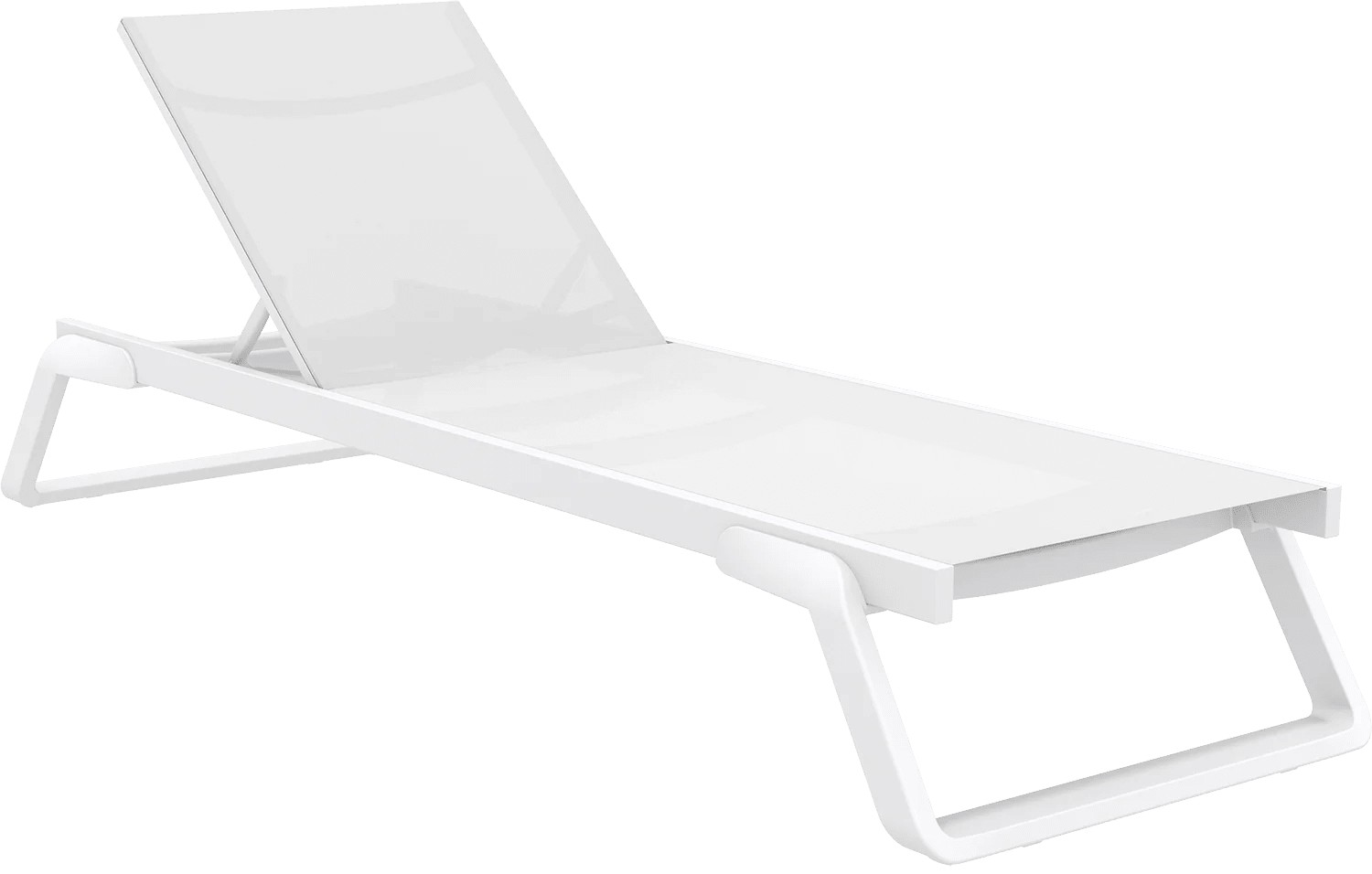 Siesta Tropic Sunlounger White & White | Office Furniture Designs