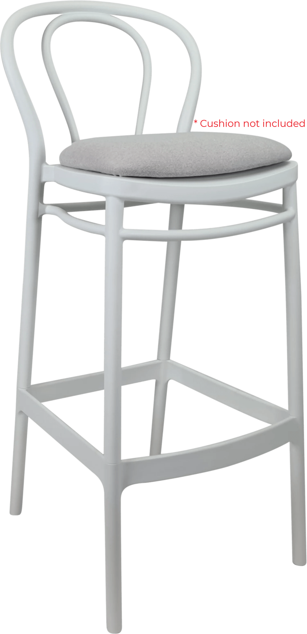 Siesta Victor Barstool 75cm - Bar Height White | Office Furniture Designs