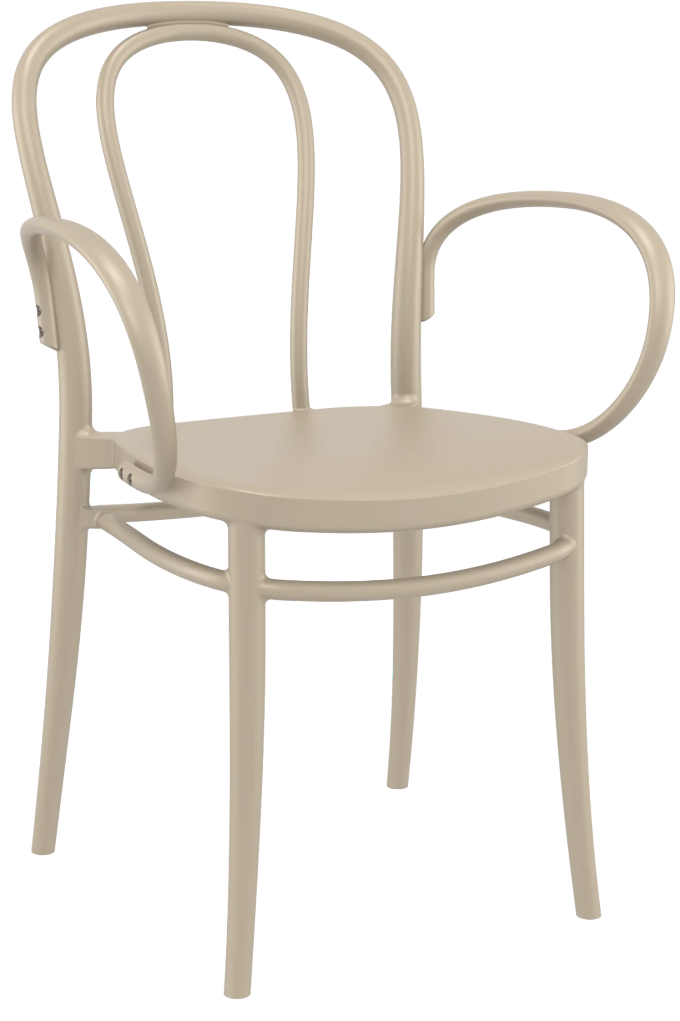 Siesta Victor Bentwood XL Arm Chair Taupe | Office Furniture Designs