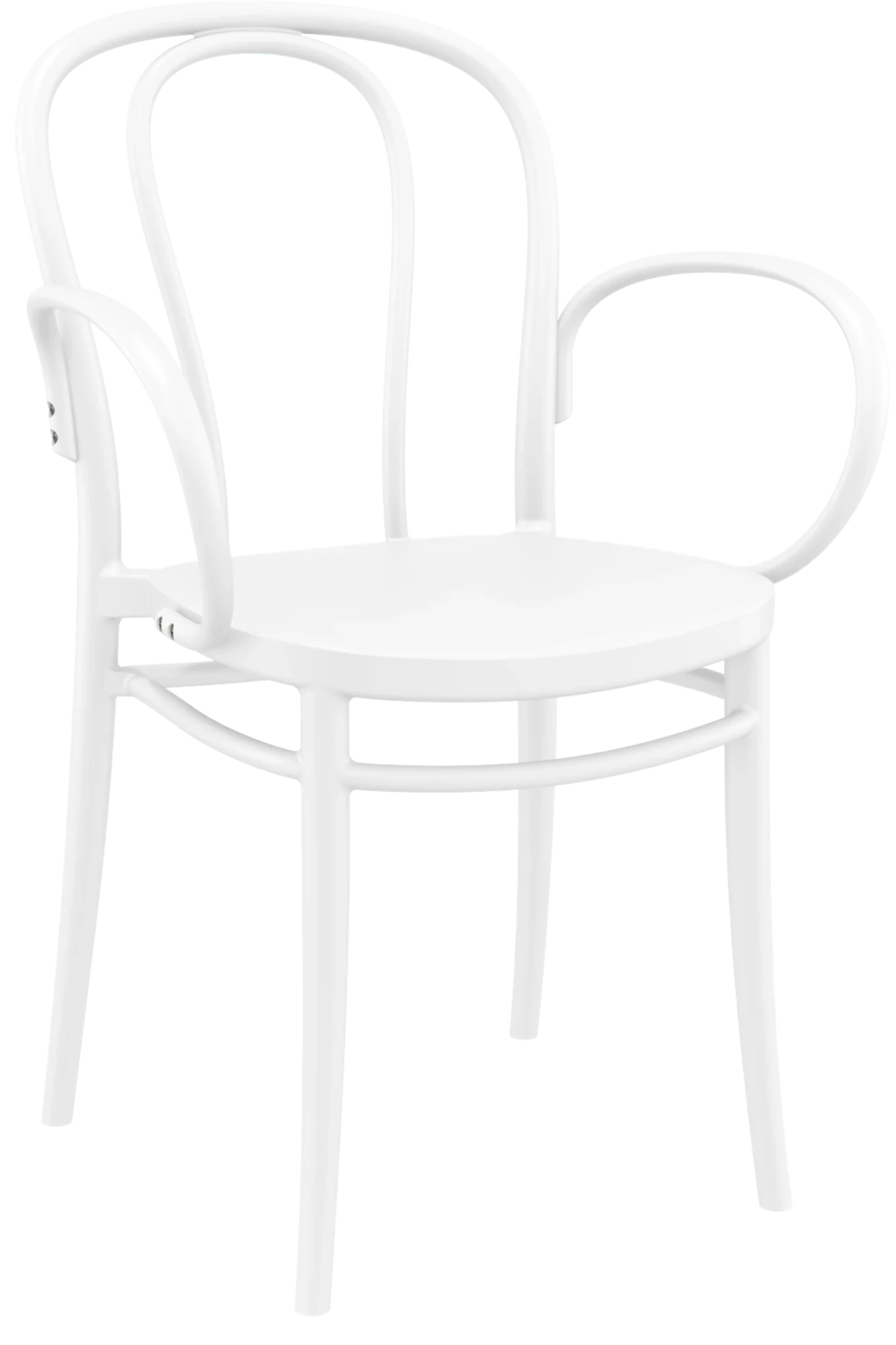 Siesta Victor Bentwood XL Arm Chair White | Office Furniture Designs