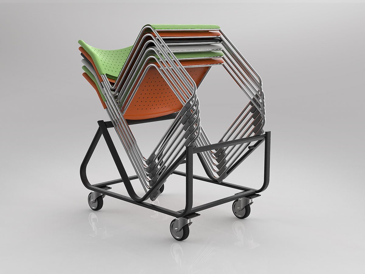 Sled Base Chair Trolley | Office Furniture Designs